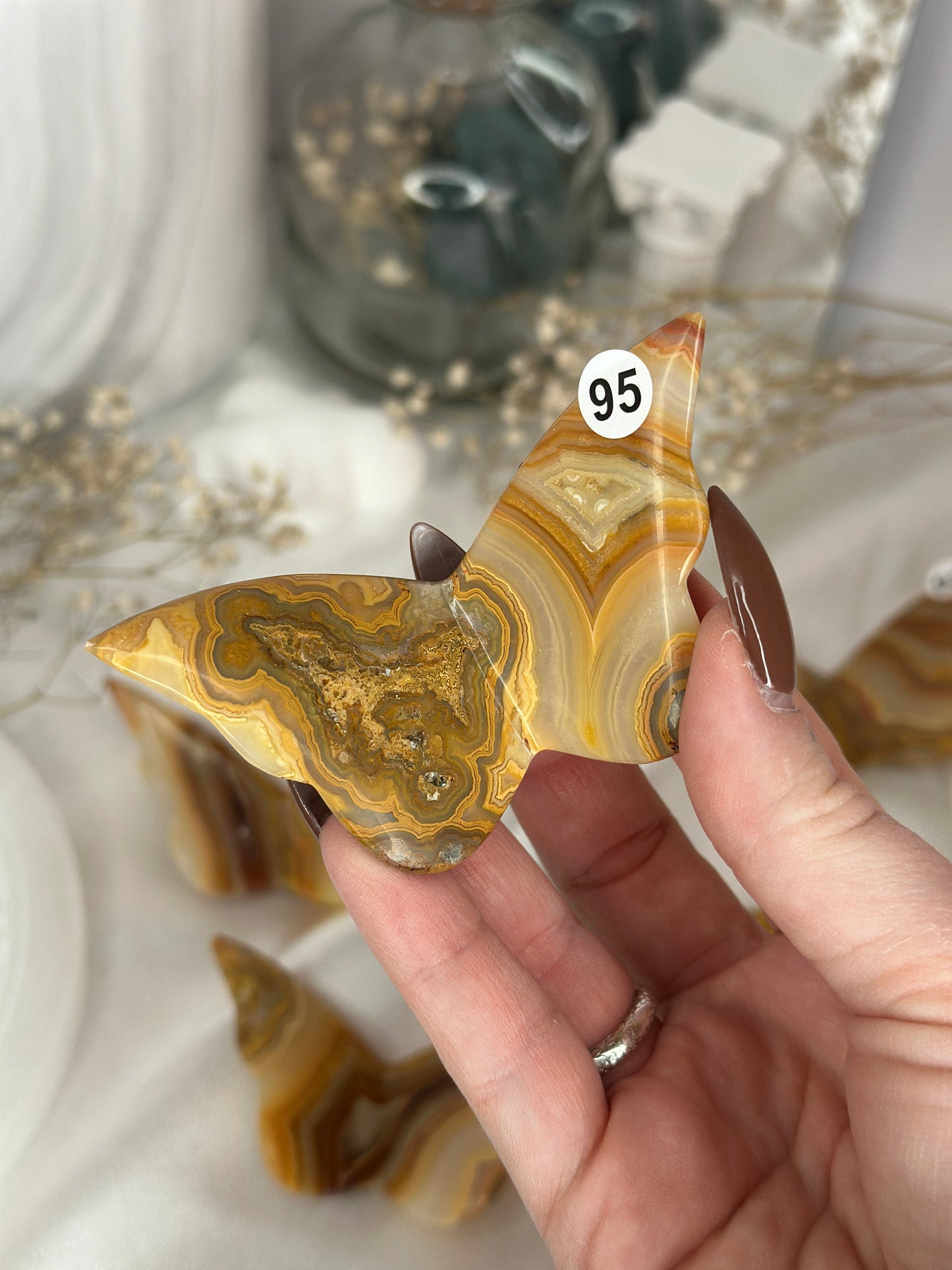 Papillons 3D - crazy lace jaune