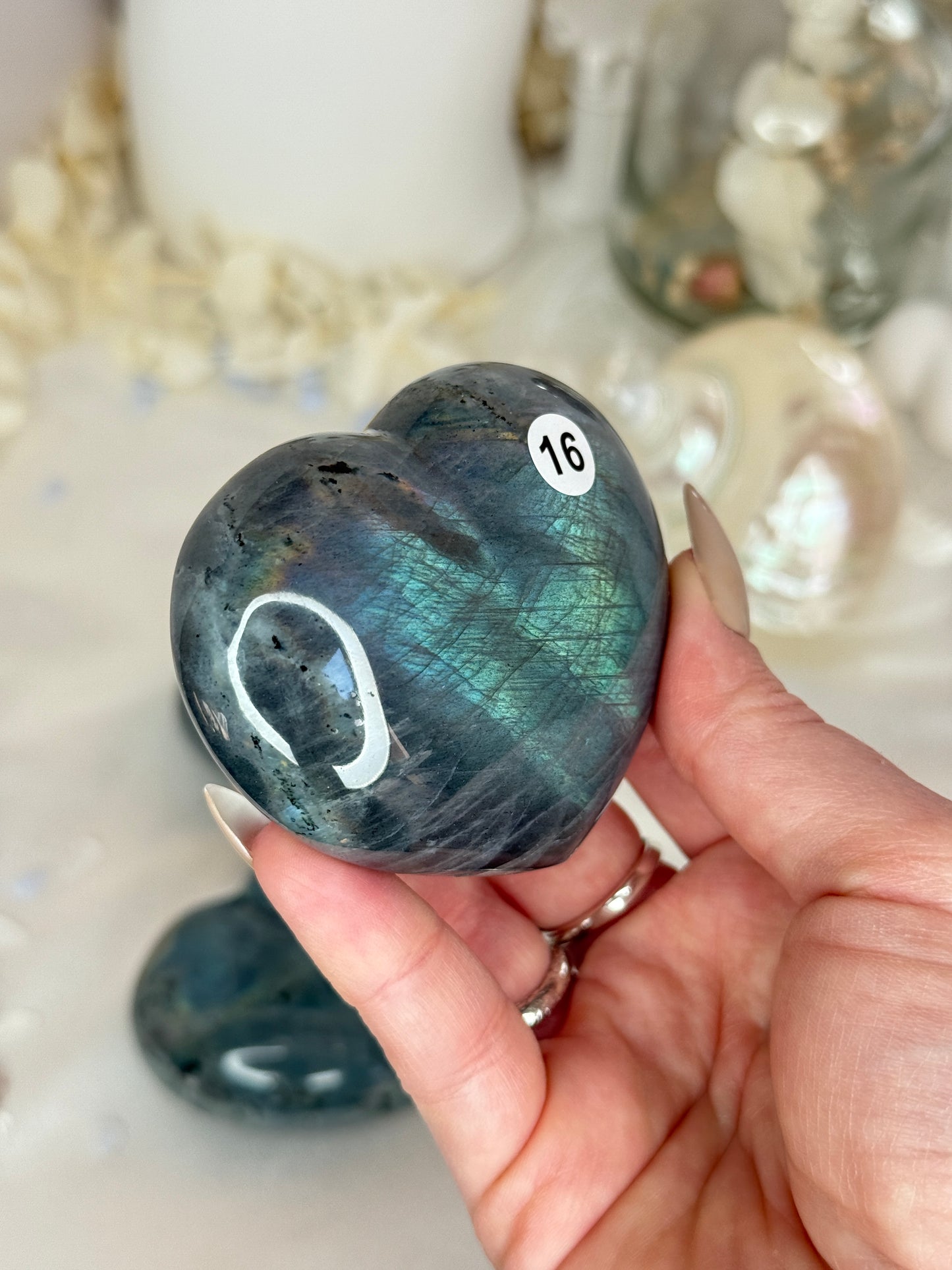 Cœurs labradorite