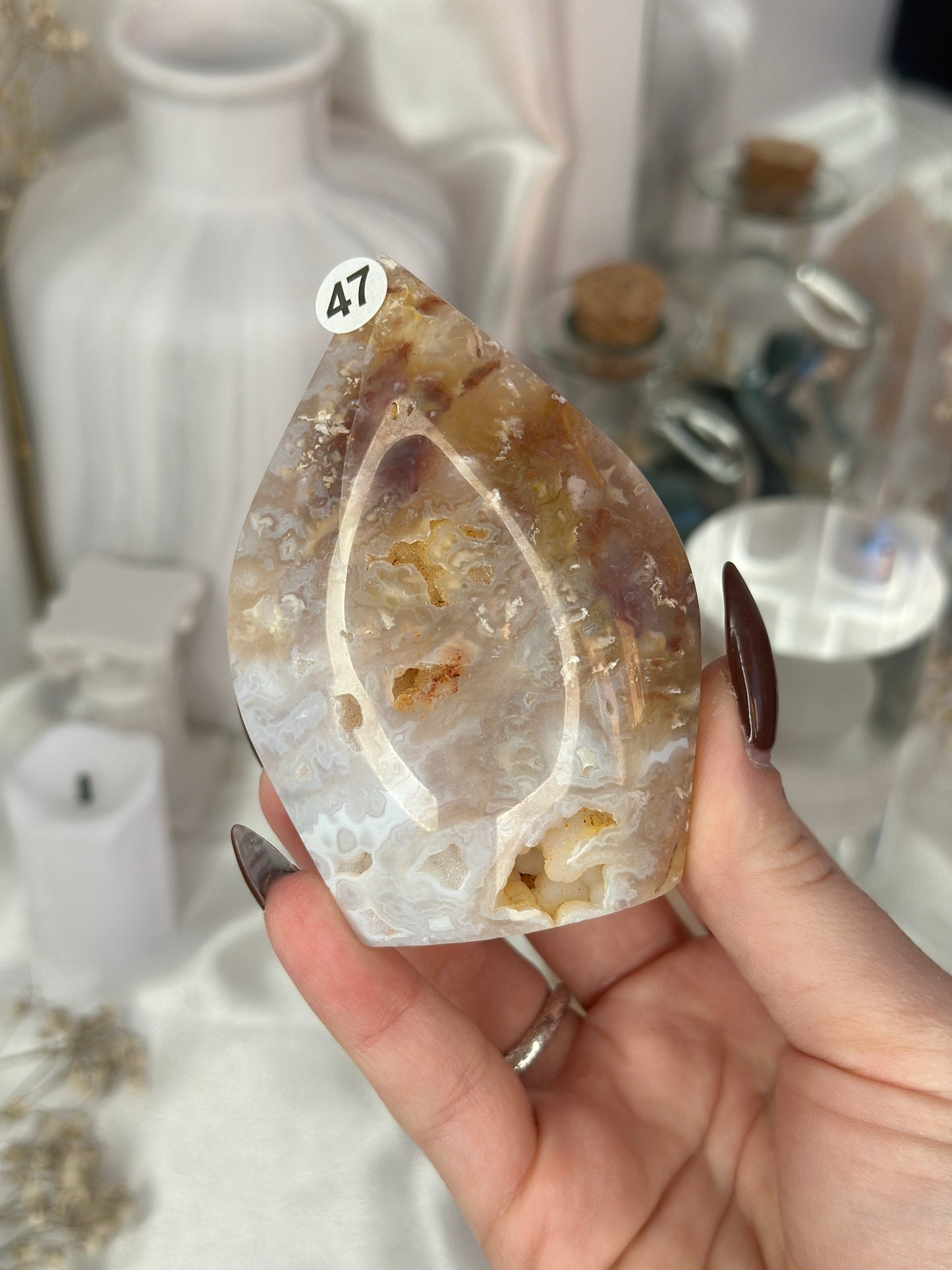 Flammes en Agate plume
