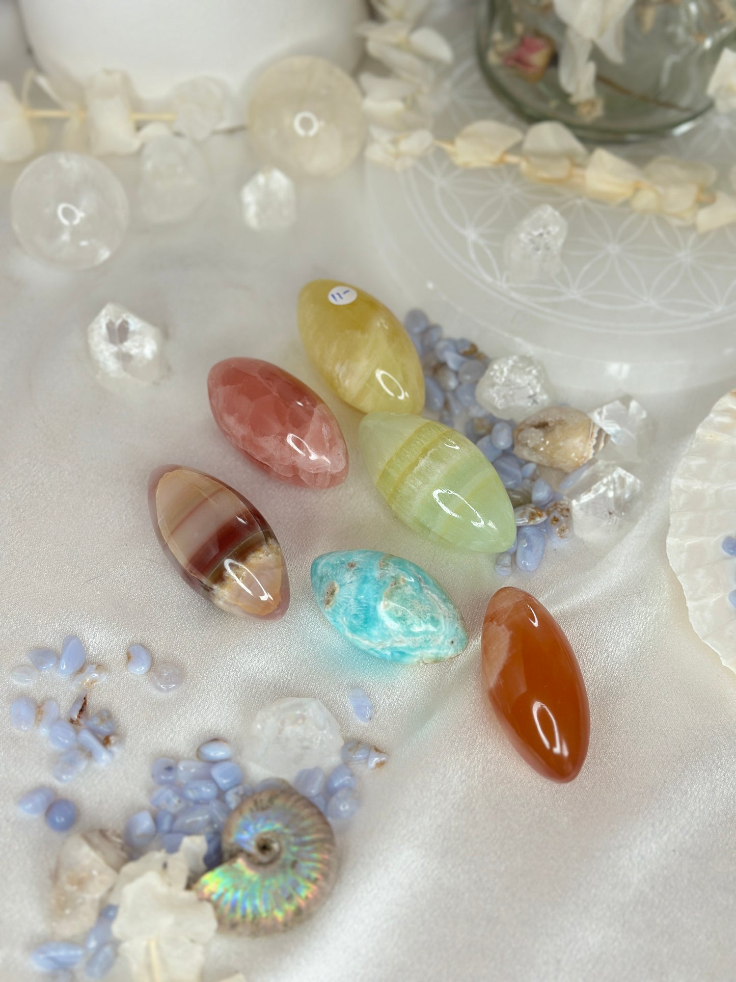 Shivas Lingams - LOT de 6 shivas