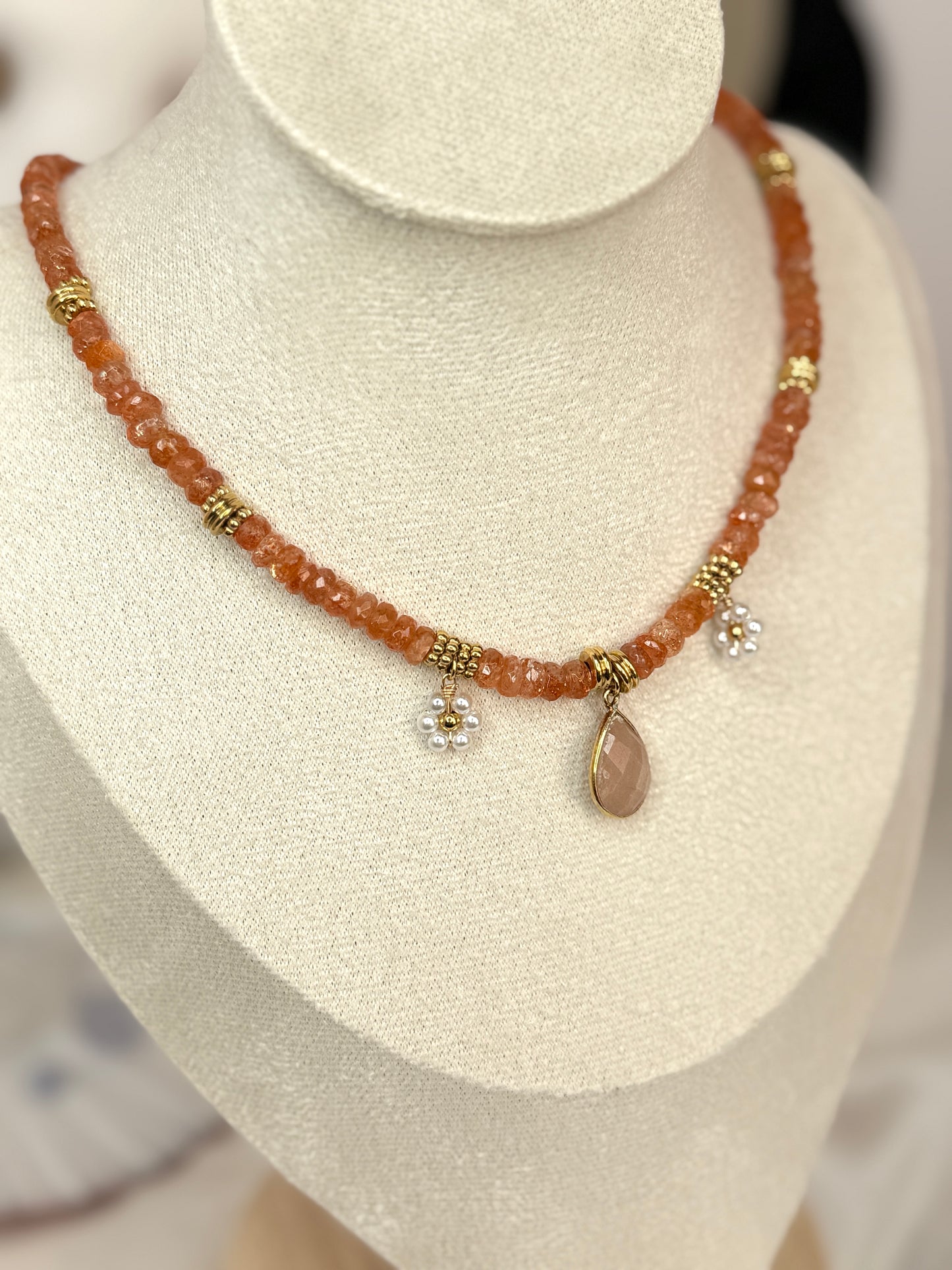 Collier Kristal Ame©️ - Pierre de Soleil et Pierre de Lune