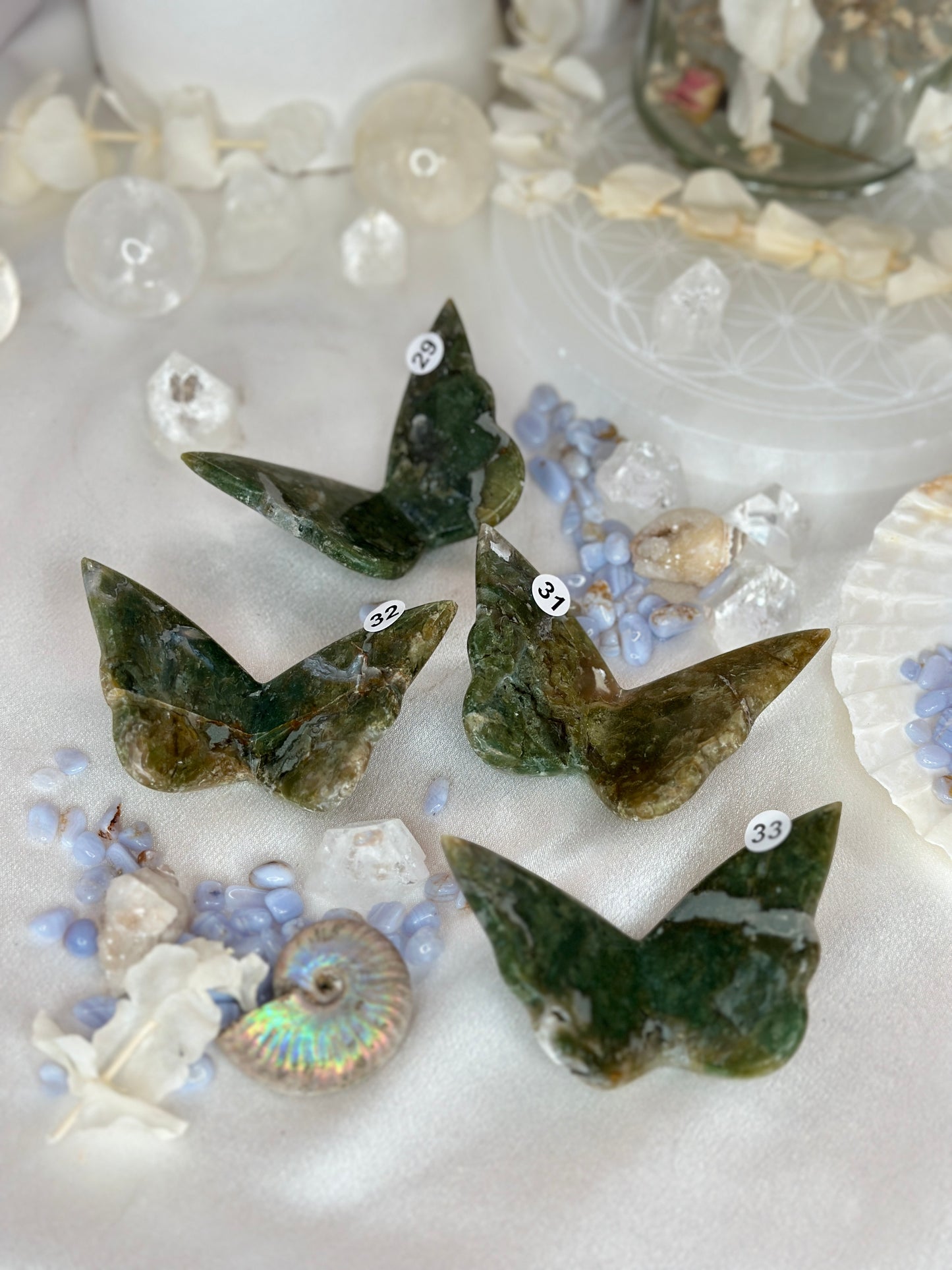 Papillons 3D - agate mousse