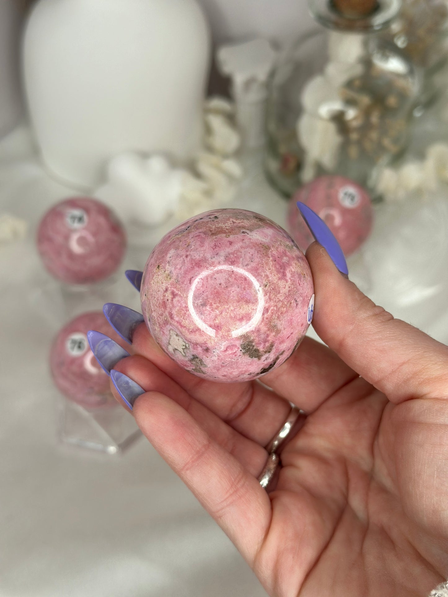 Sphères Rhodonite - Pérou
