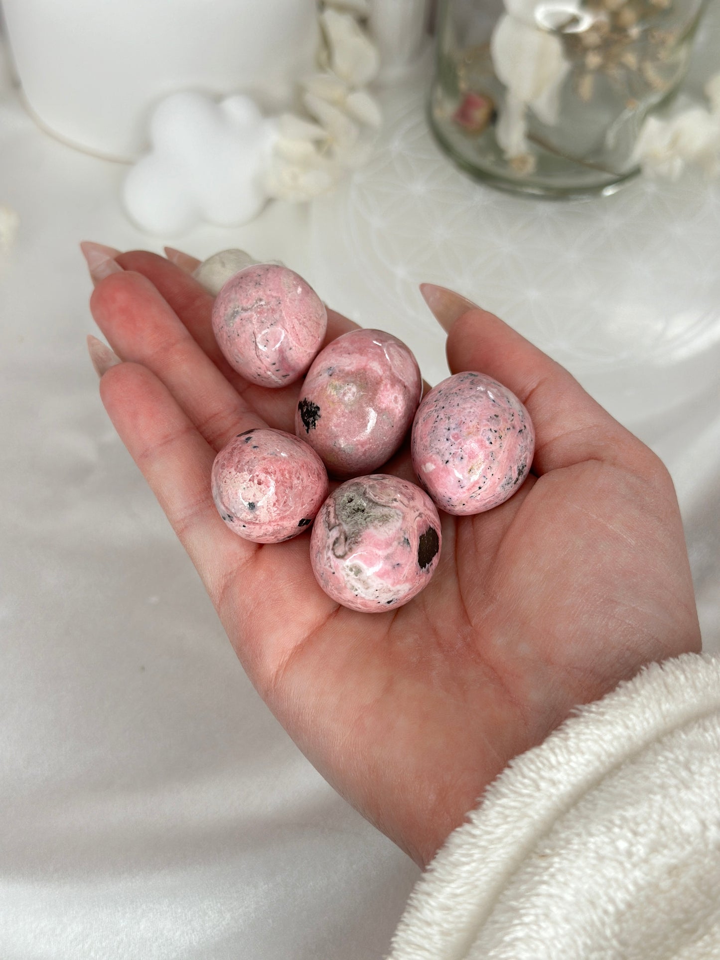 Pierres roulées - Rhodonite Rose