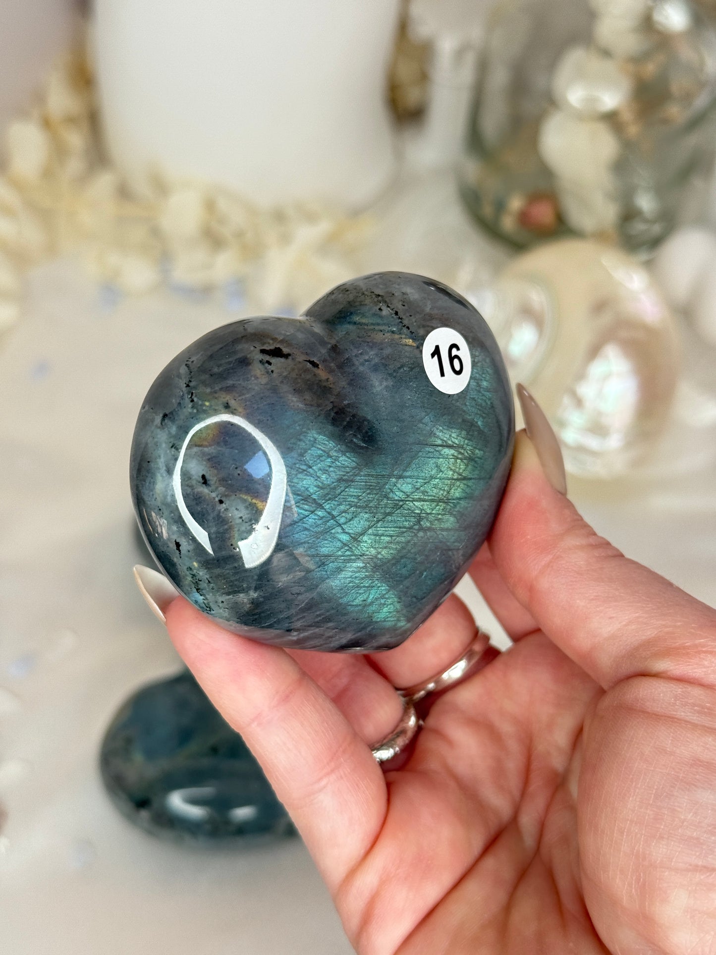 Cœurs labradorite