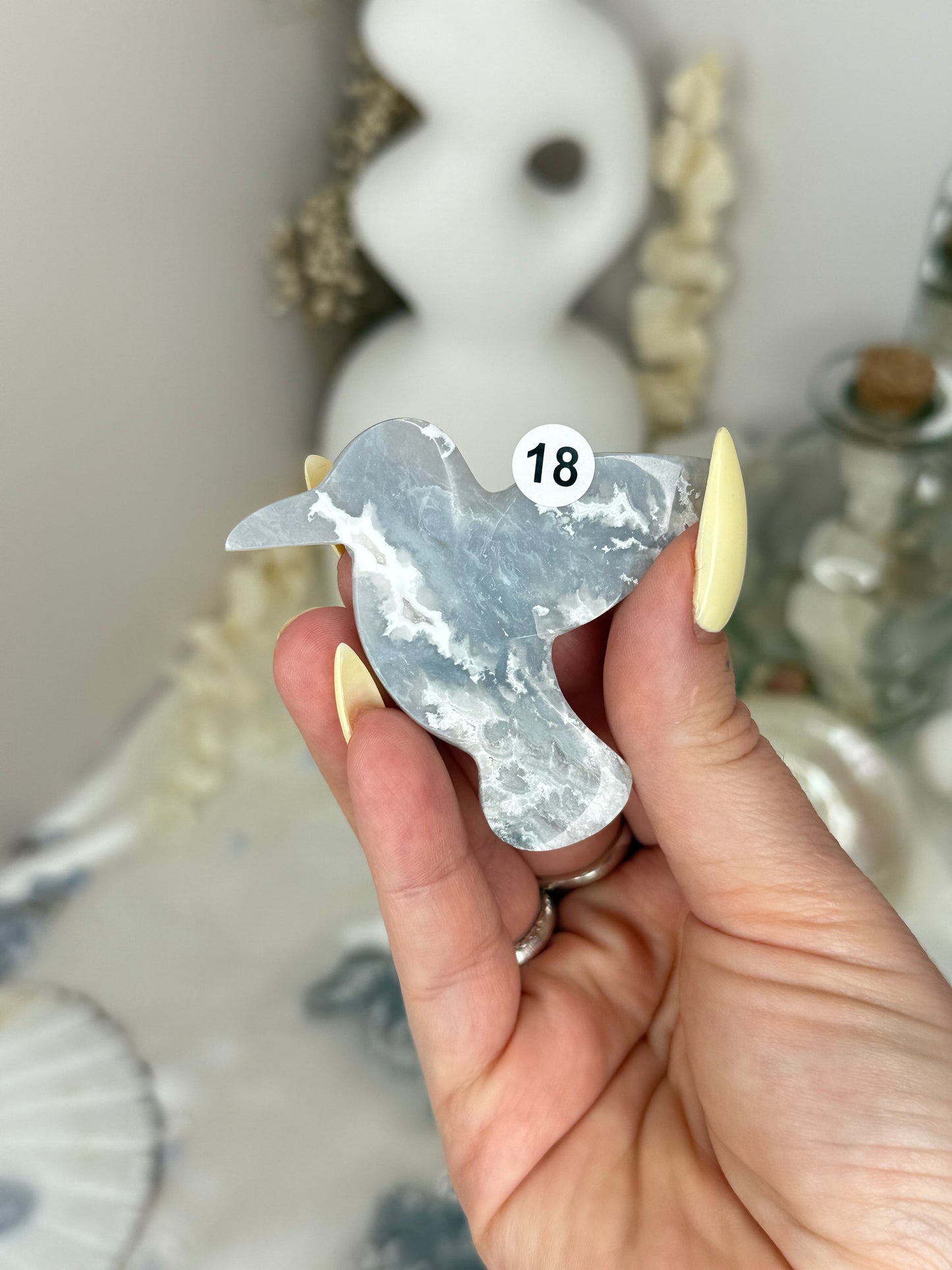 Colibris - Agate bleue