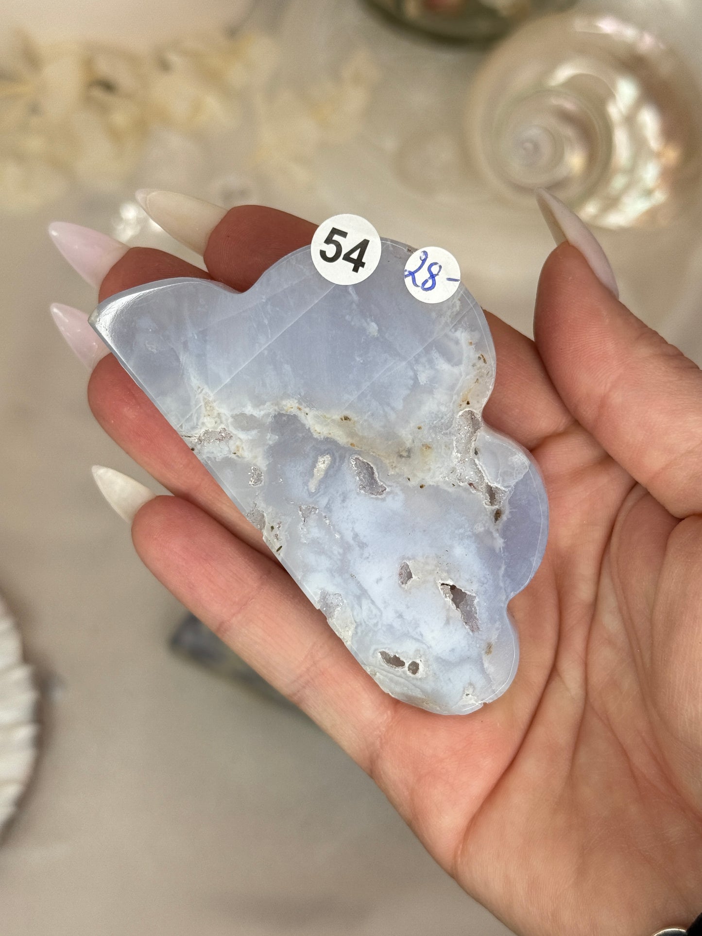 Nuages - Calcédoine bleue