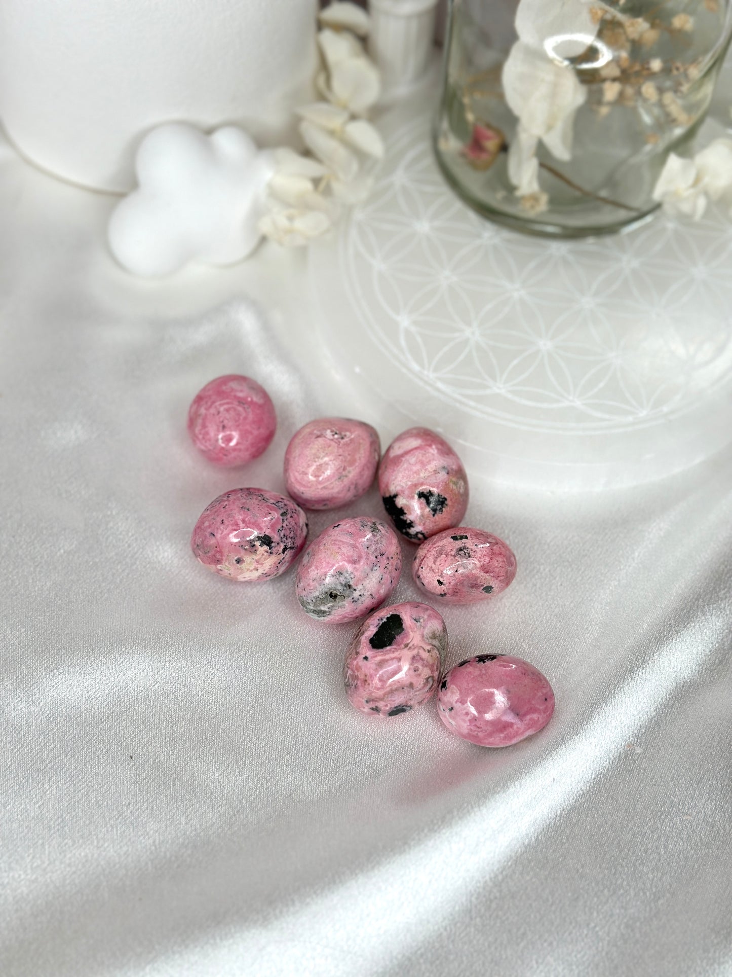Pierres roulées - Rhodonite Rose