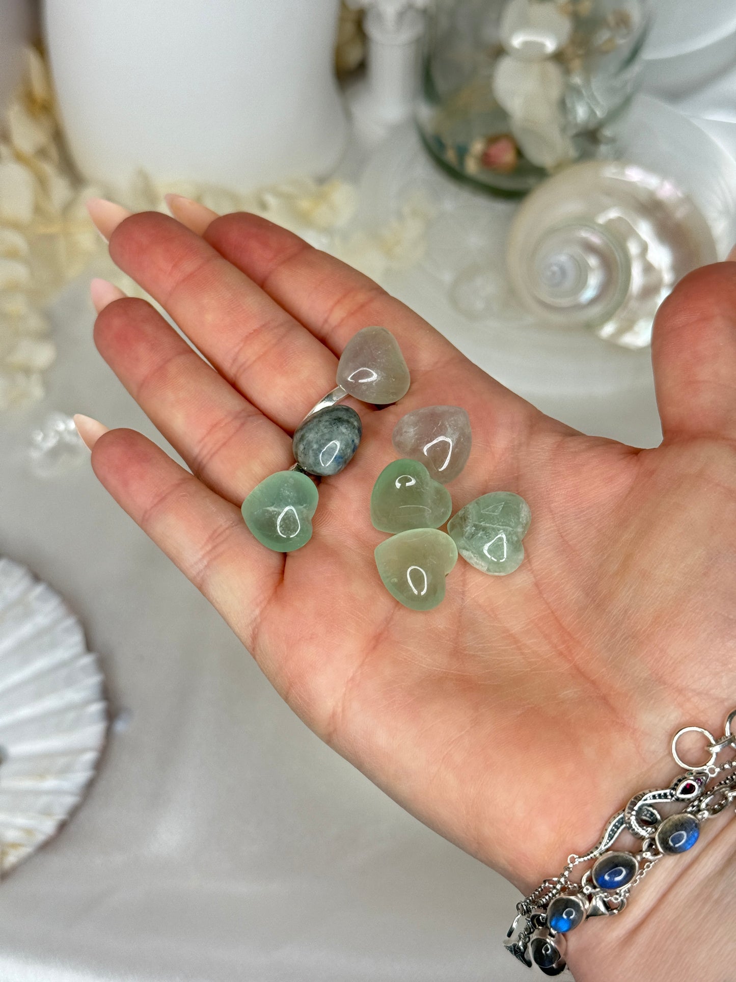 Minis cœurs - fluorite