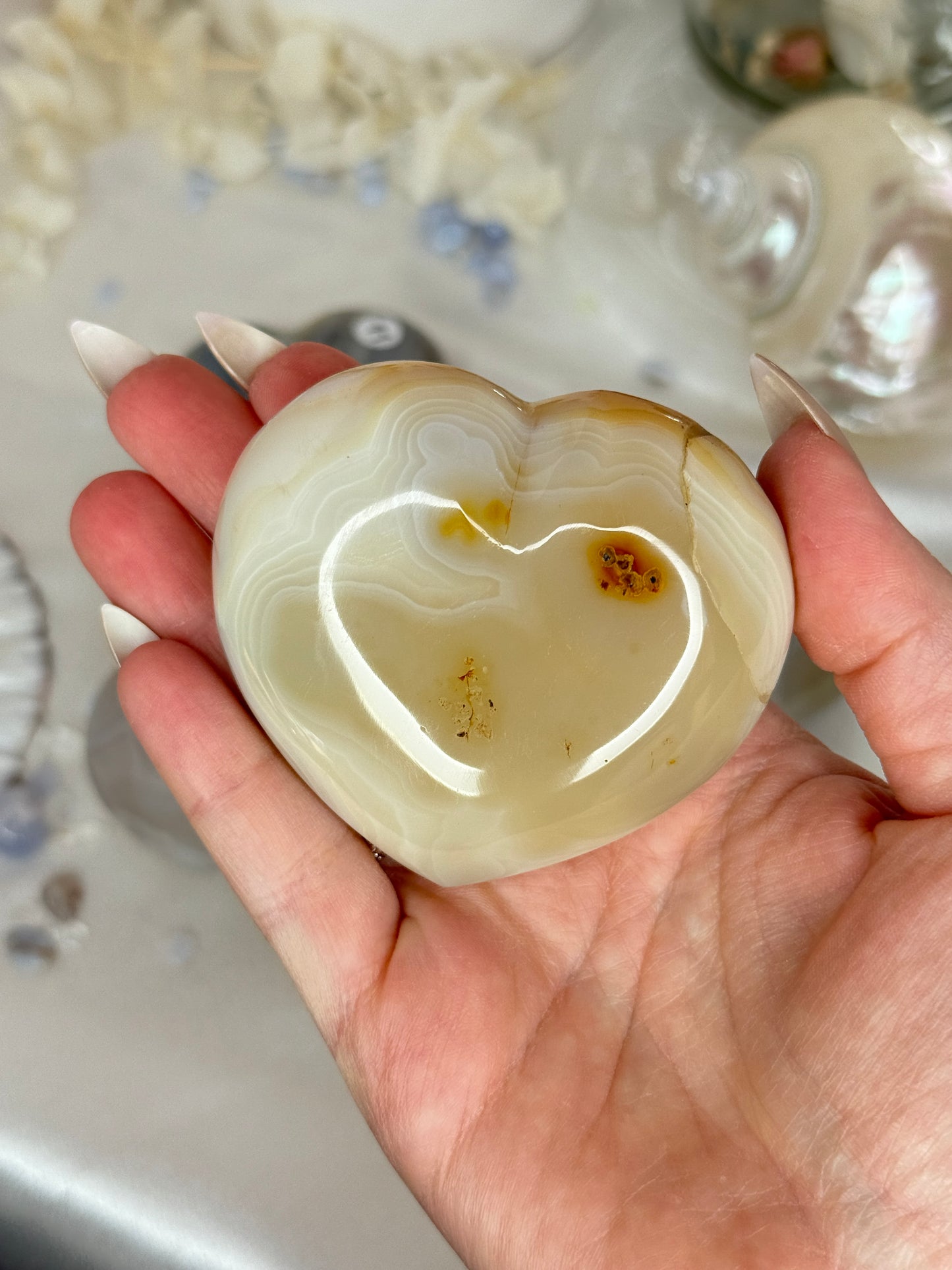 Cœurs en agate - Madagascar