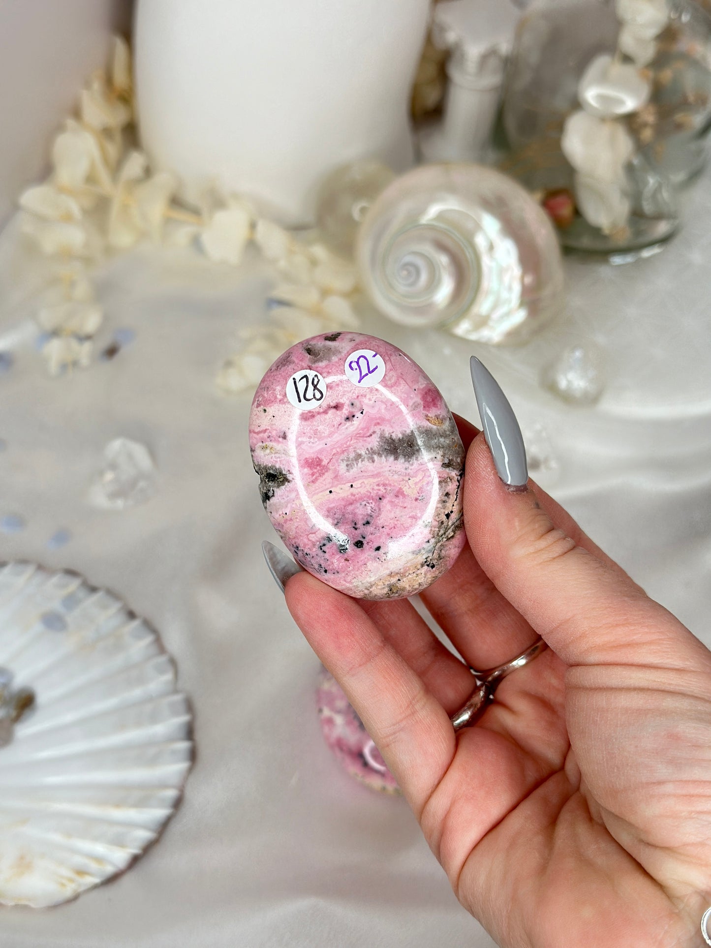 Galets Rhodonite du Pérou