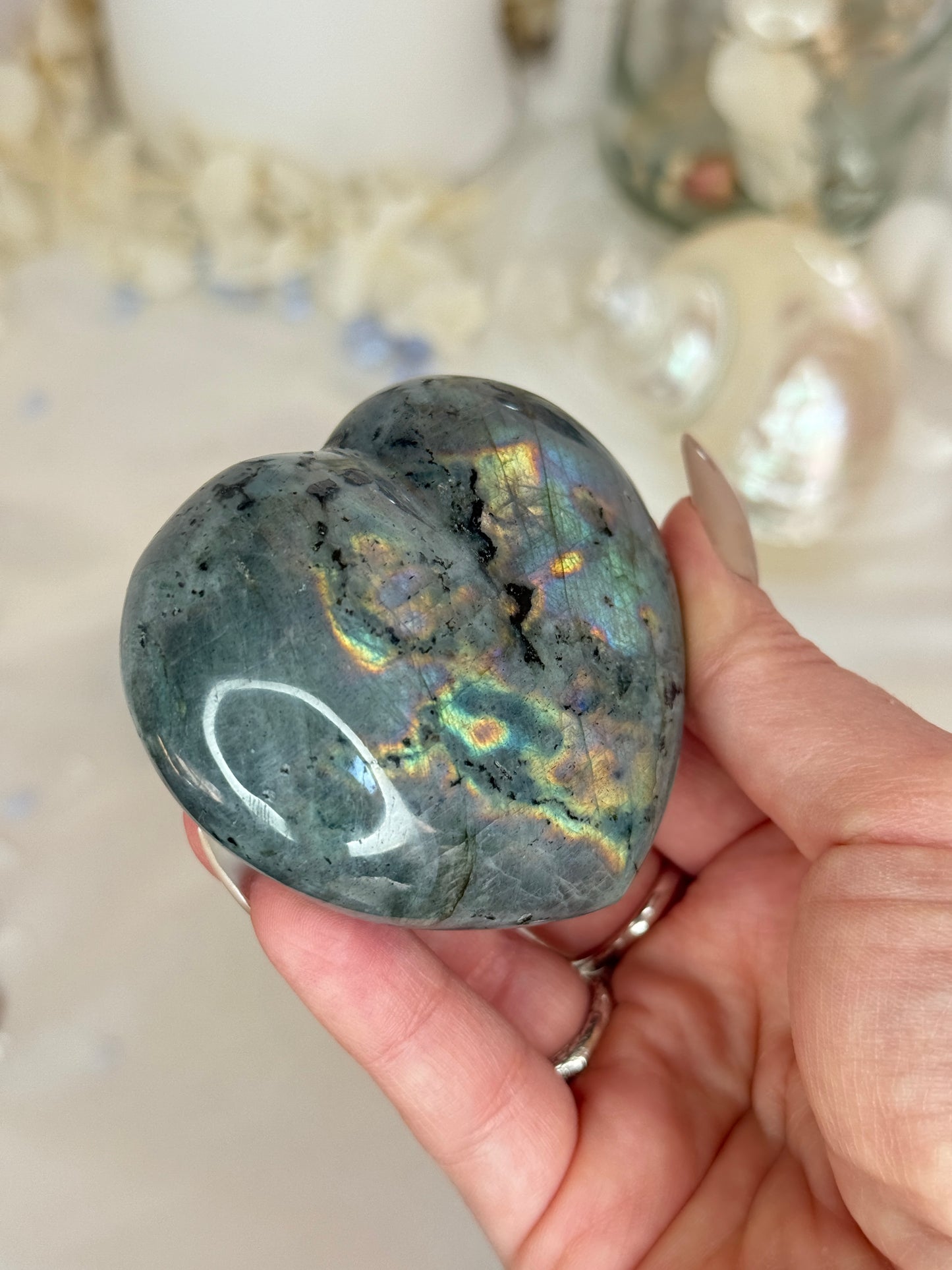 Cœurs labradorite