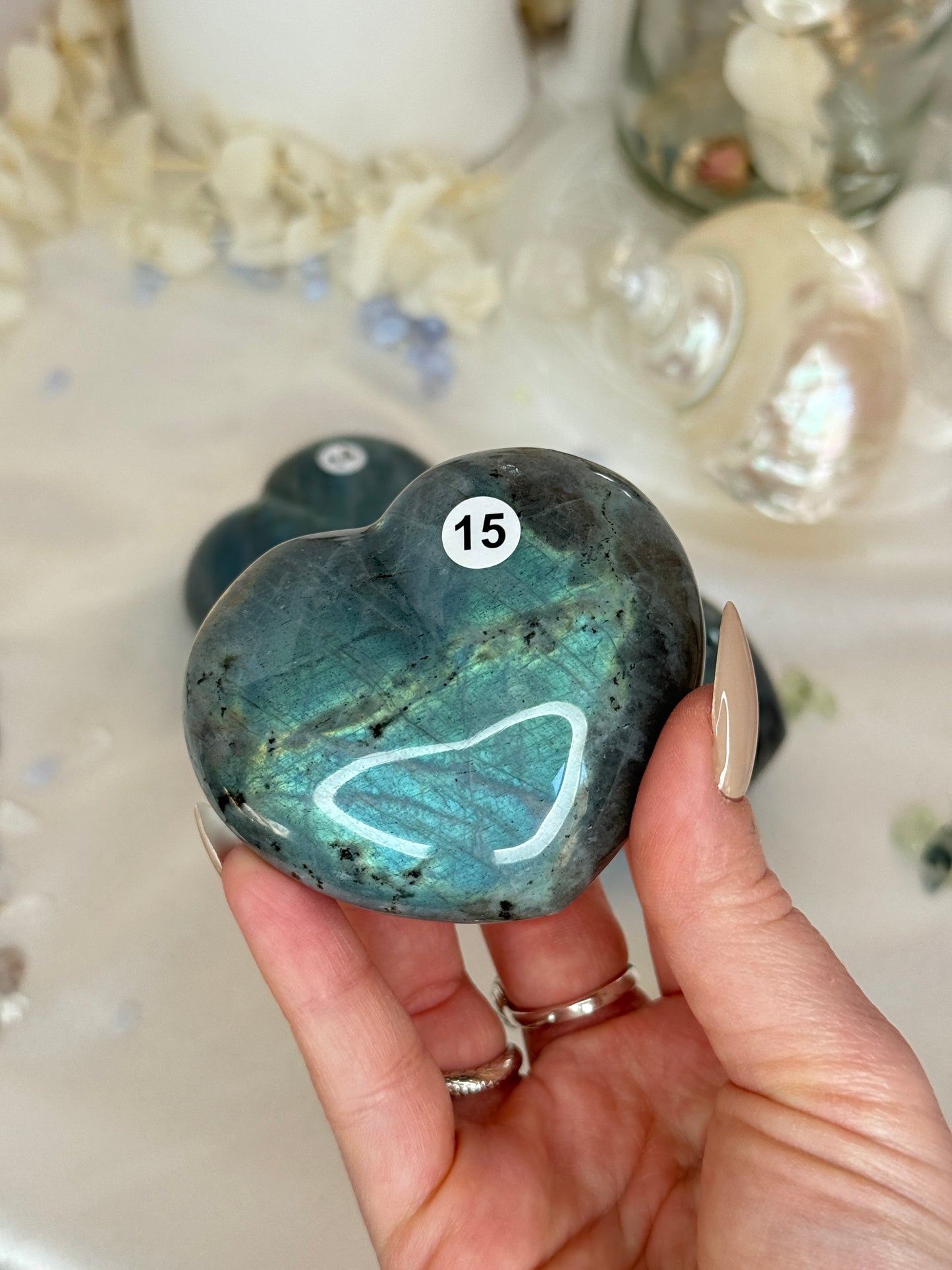 Cœurs labradorite