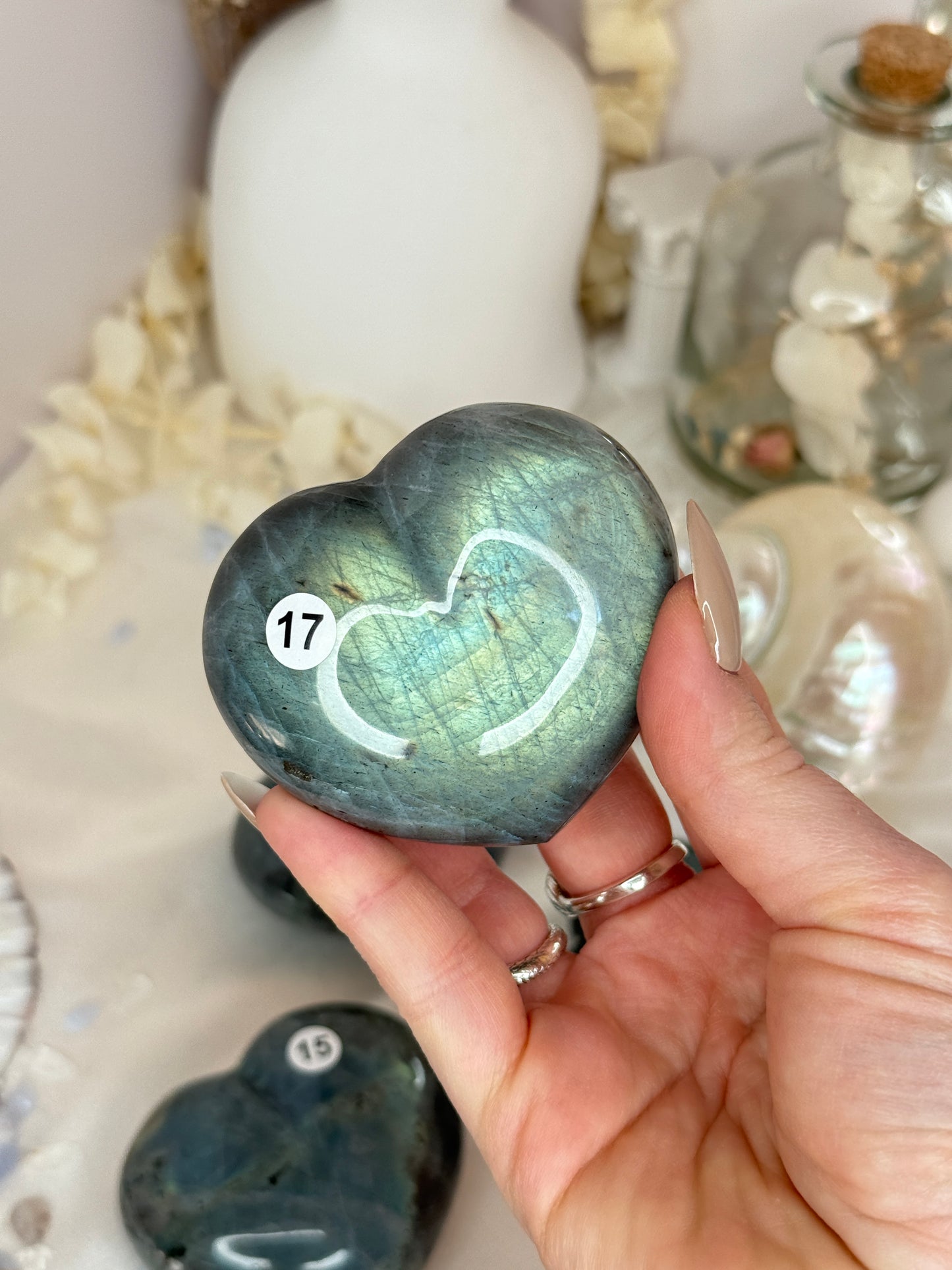Cœurs labradorite