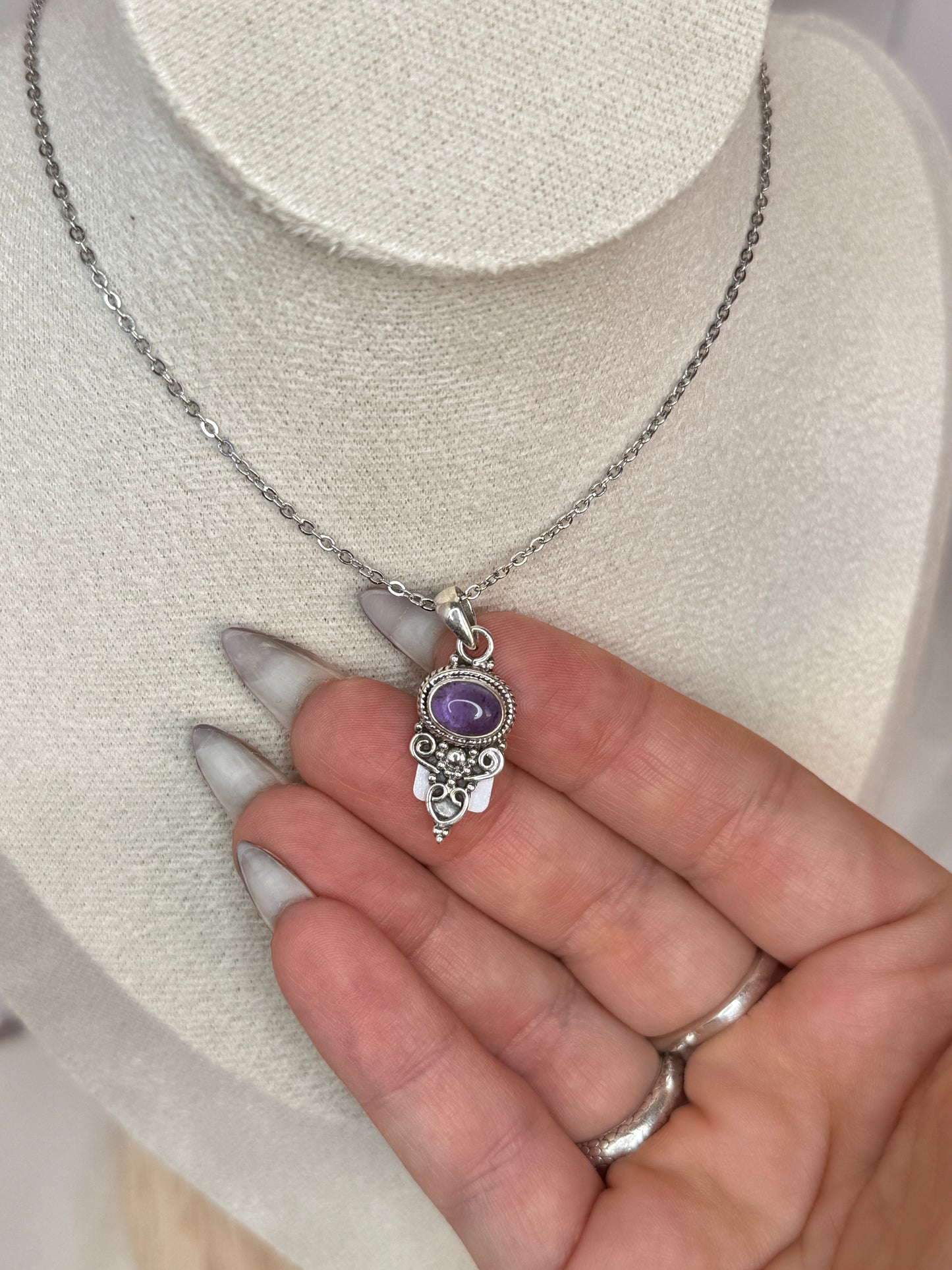 Pendentif Améthyste - argent 925