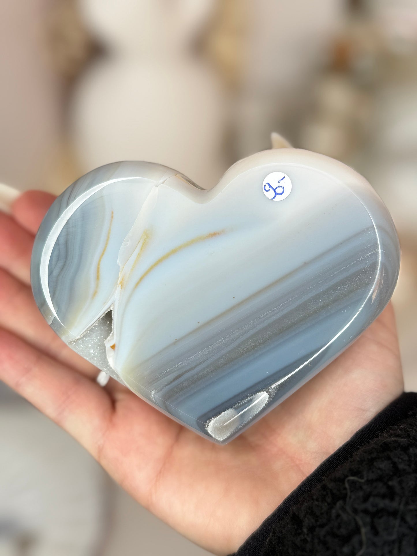 Cœur en Agate cristallisée - Brésil