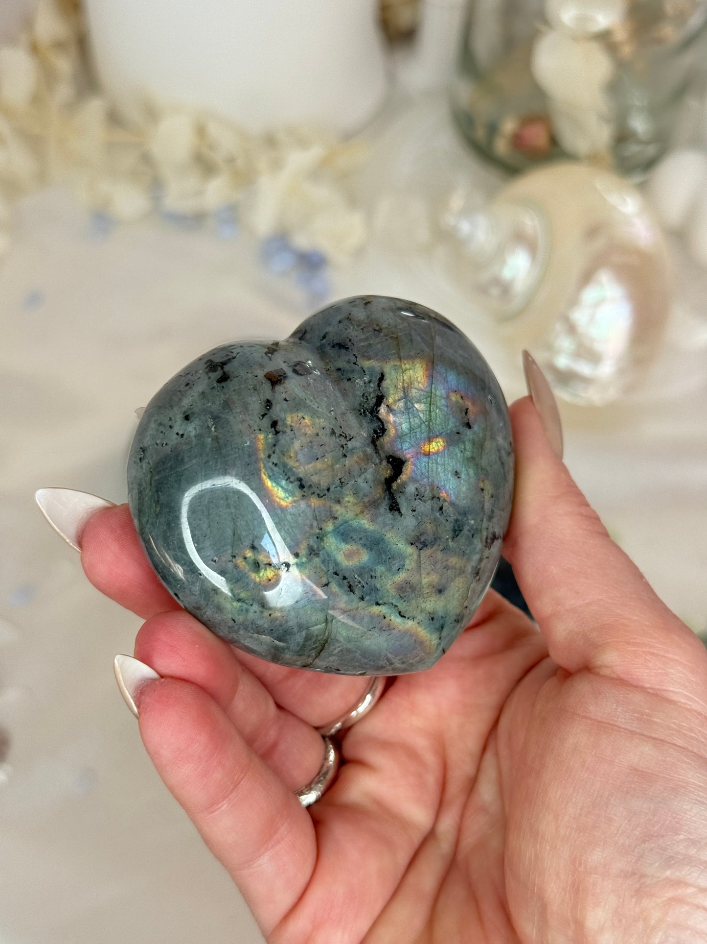 Cœurs labradorite