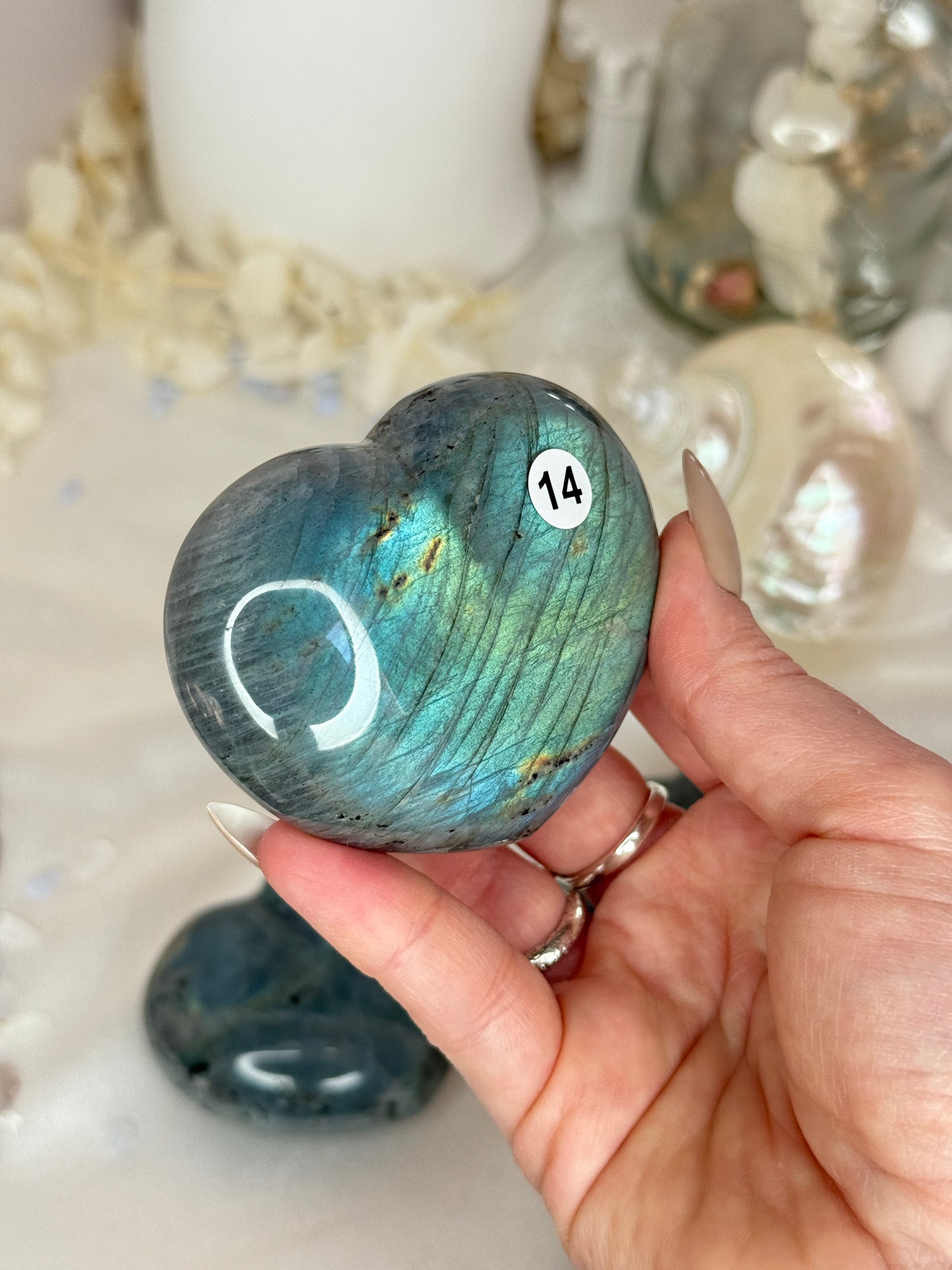 Cœurs labradorite
