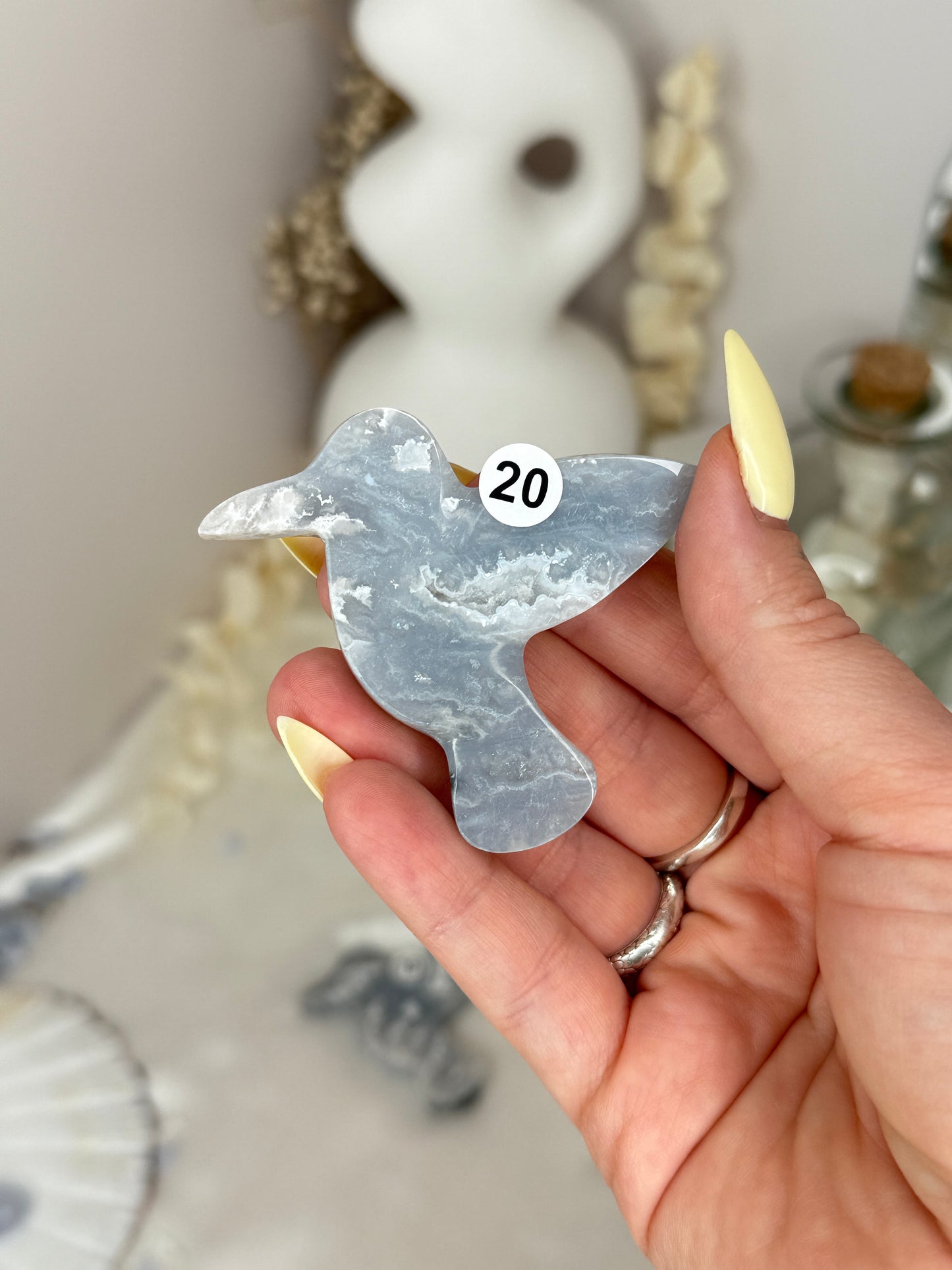 Colibris - Agate bleue