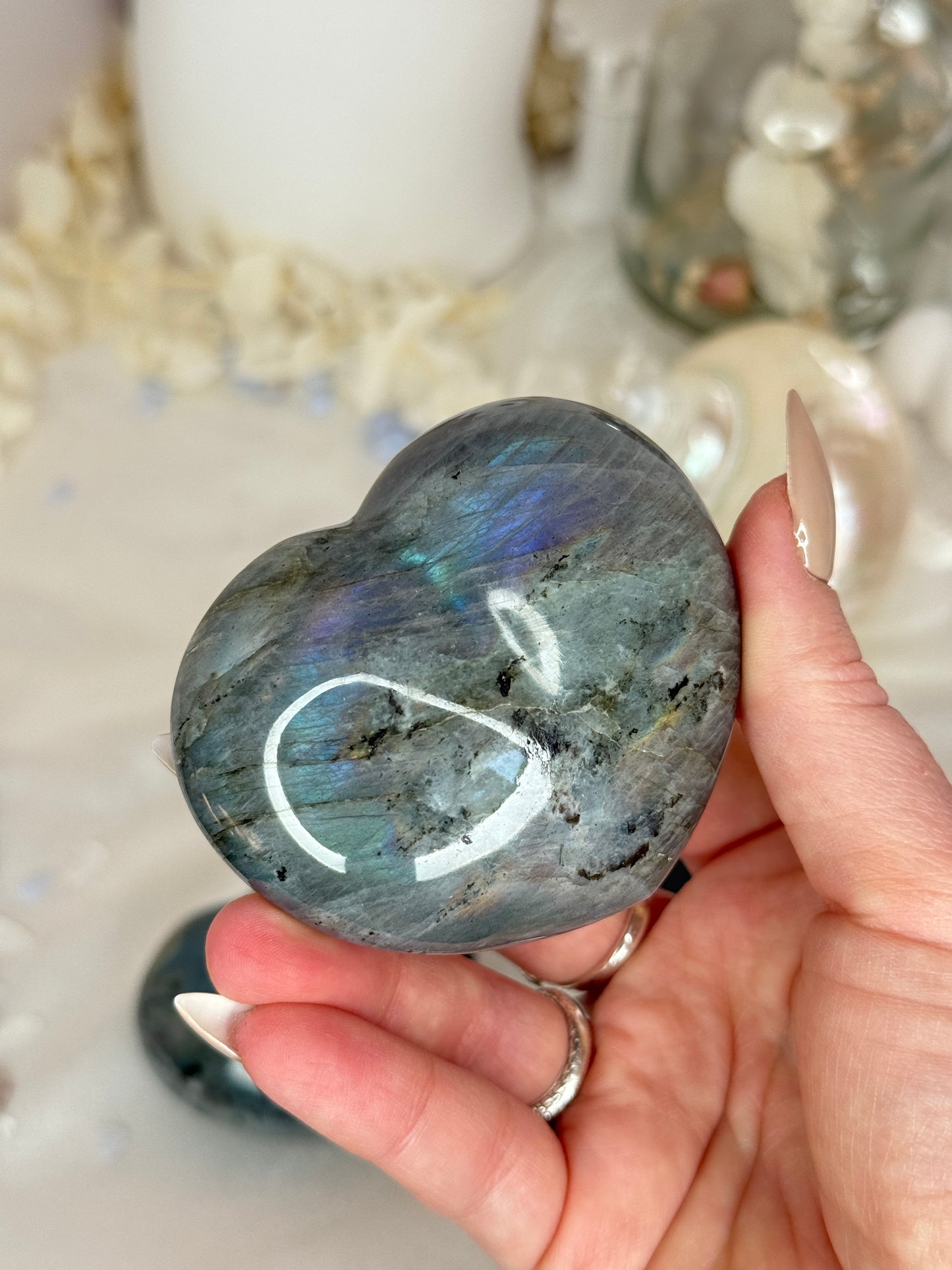 Cœurs labradorite