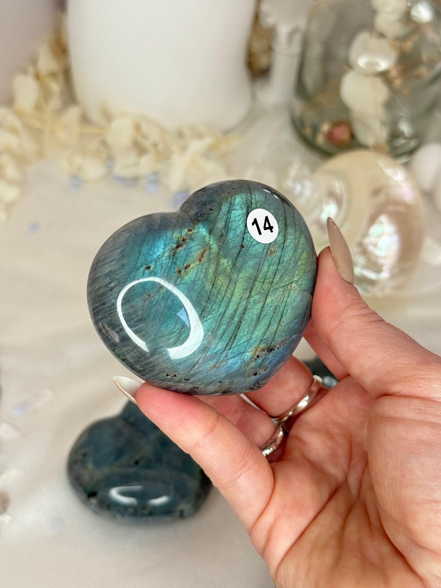 Cœurs labradorite