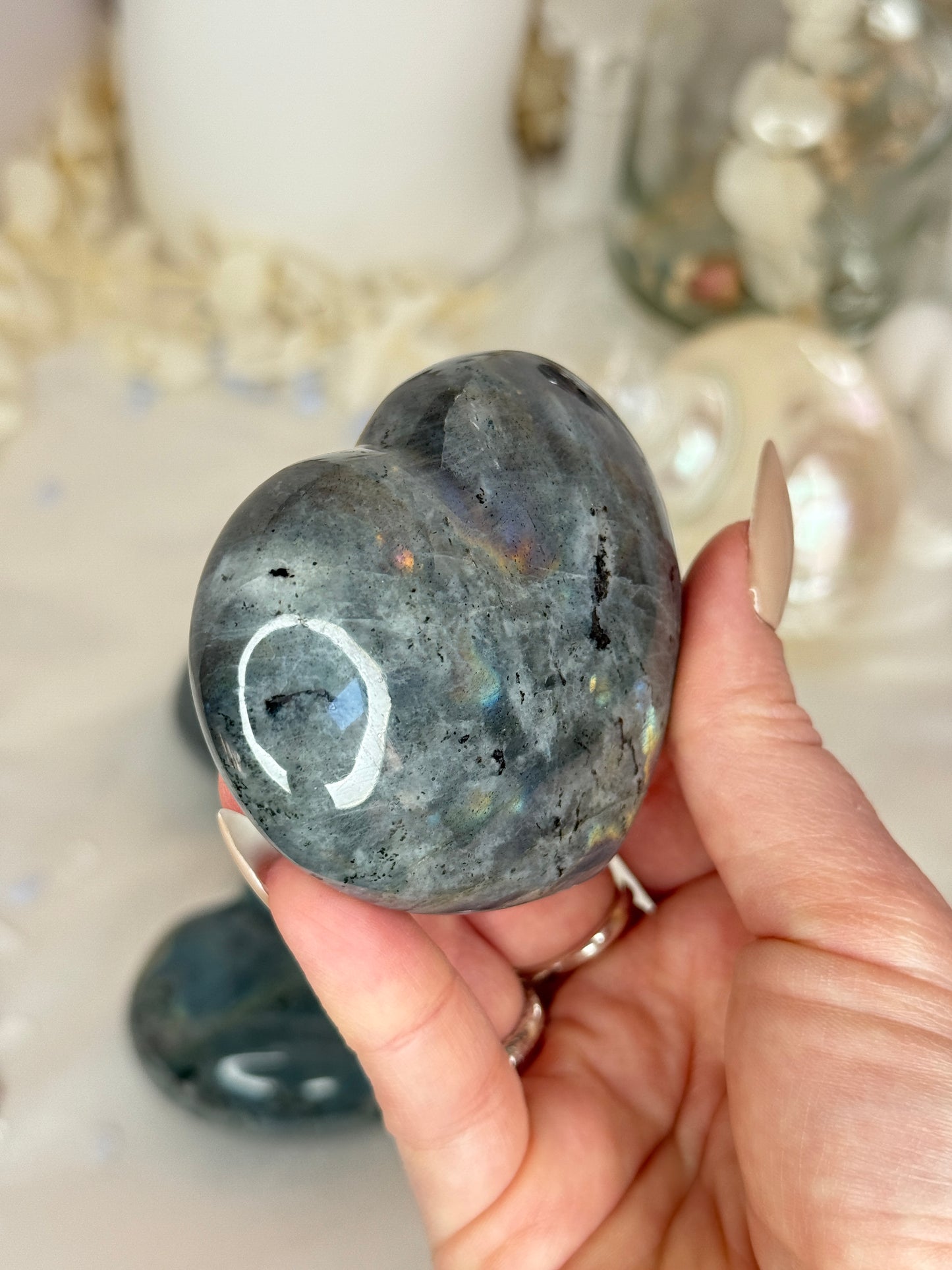 Cœurs labradorite