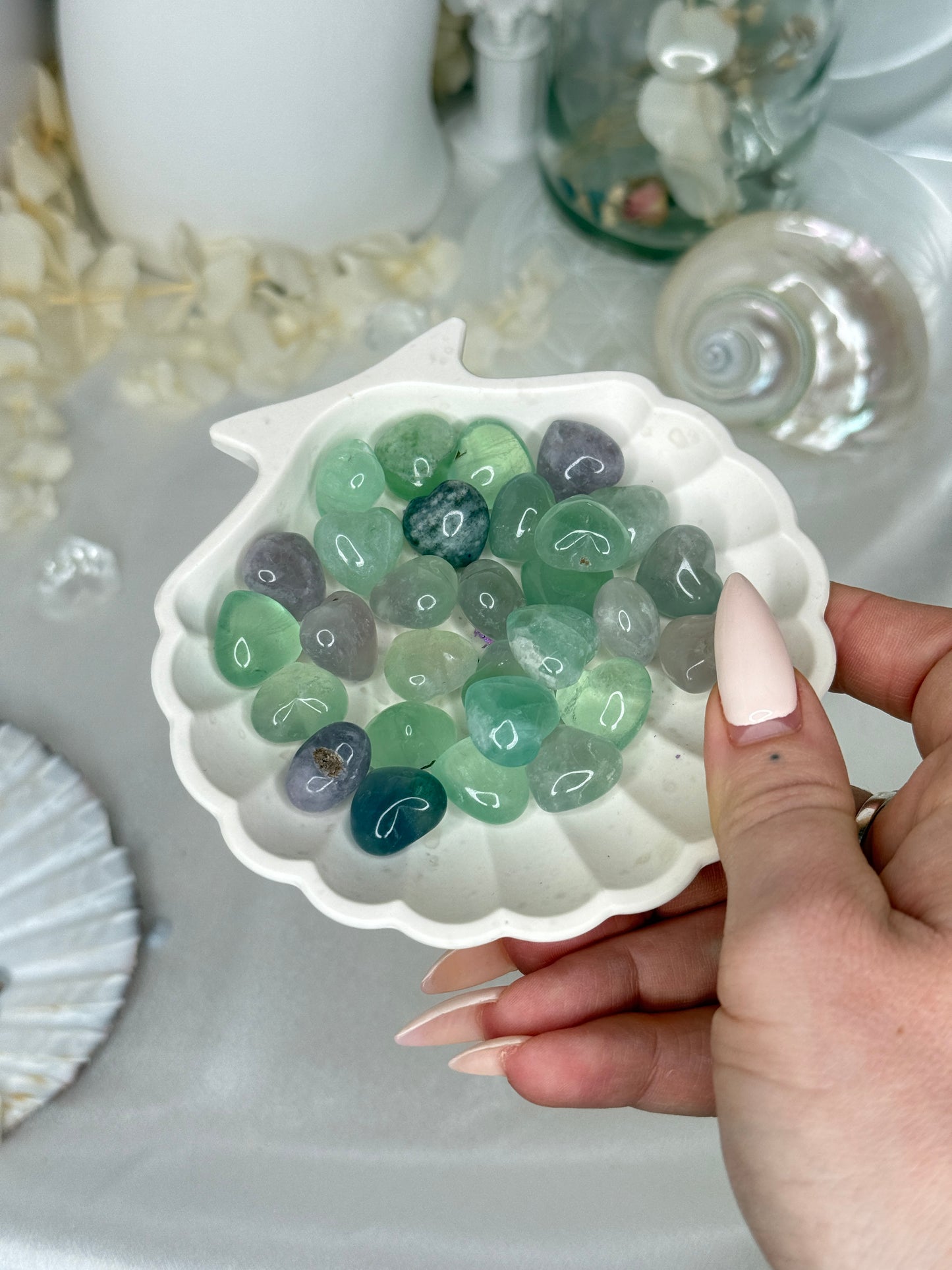 Minis cœurs - fluorite