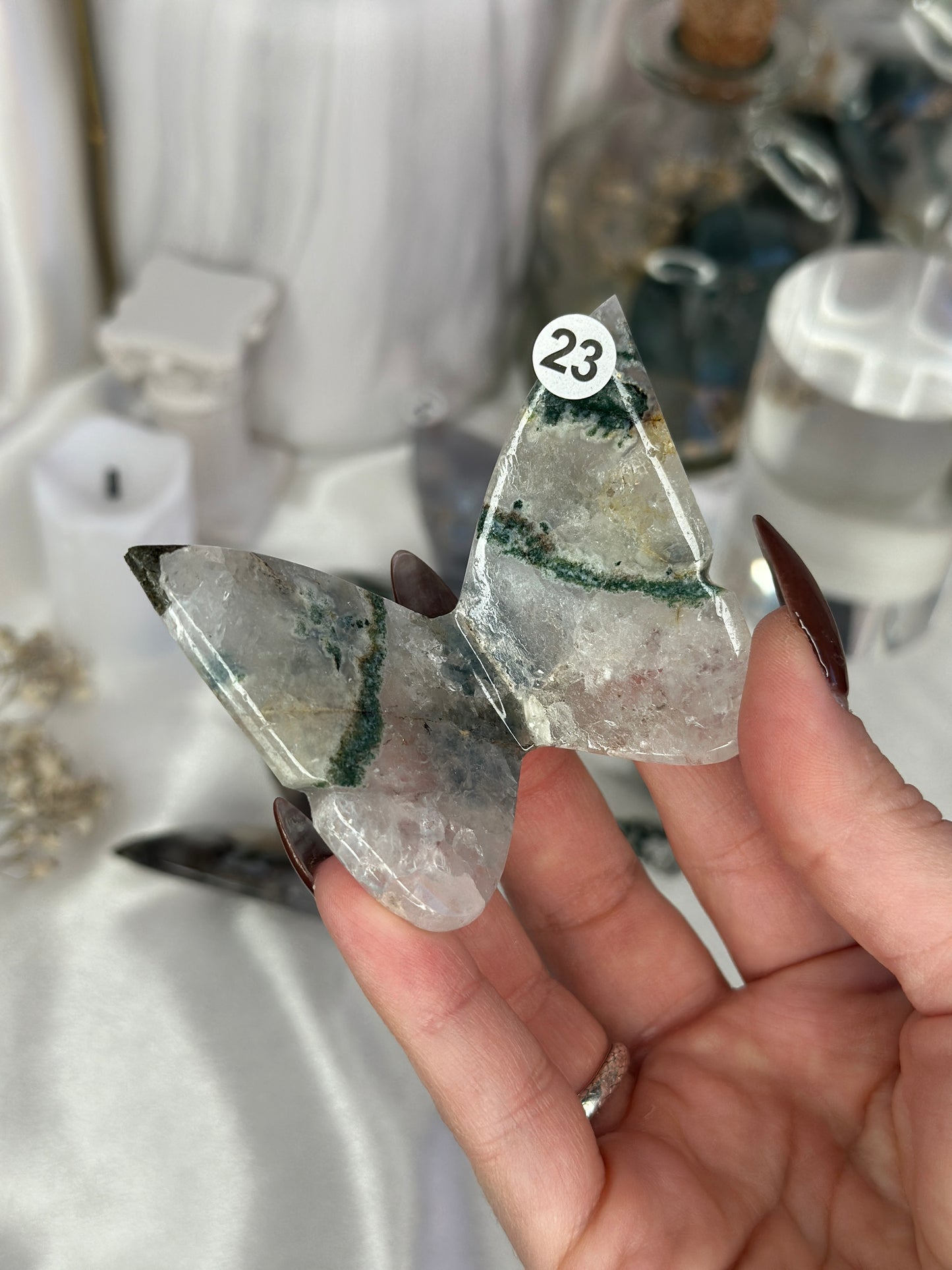 Papillons 3D - agate mousse