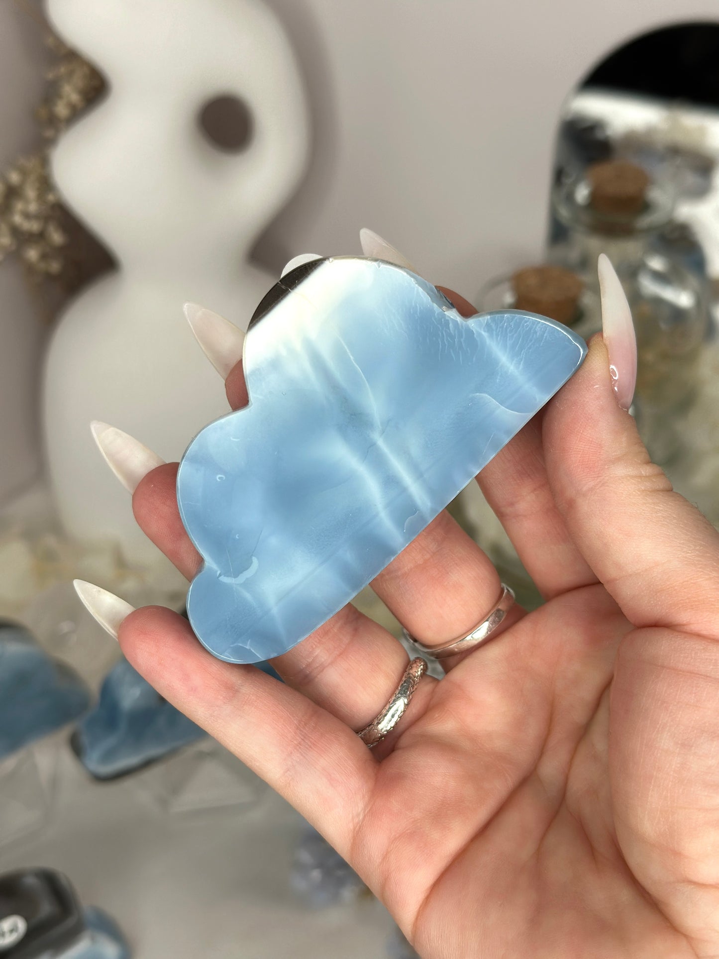 Nuages - Opale bleue RARE