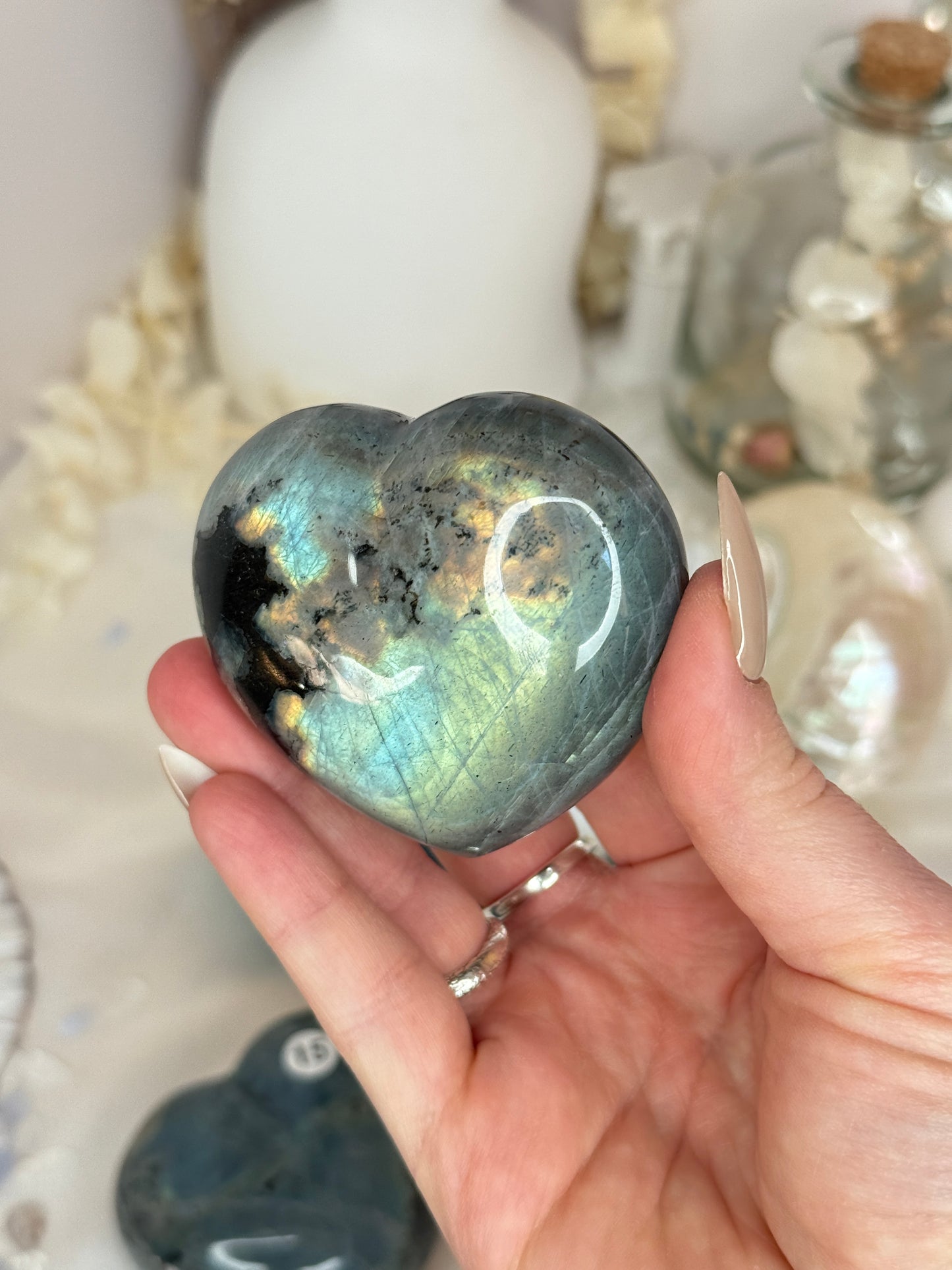 Cœurs labradorite