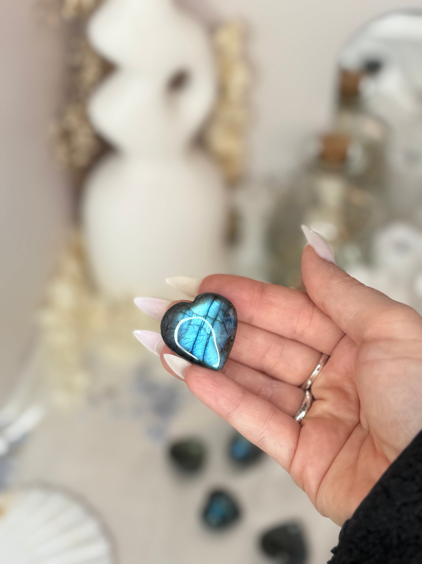 Petits cœurs - Labradorite