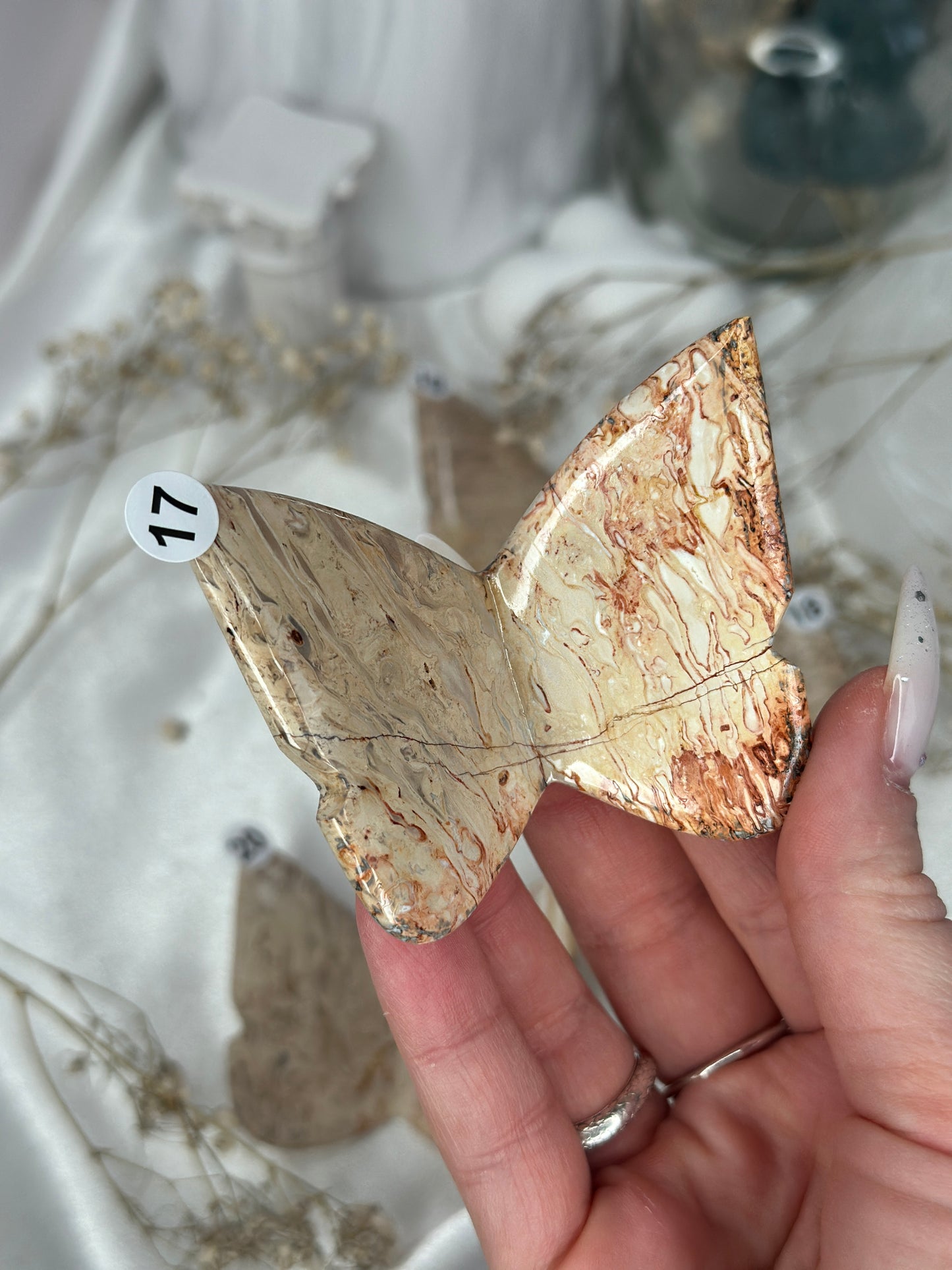 Papillons 3D - Racine de palmier rouge