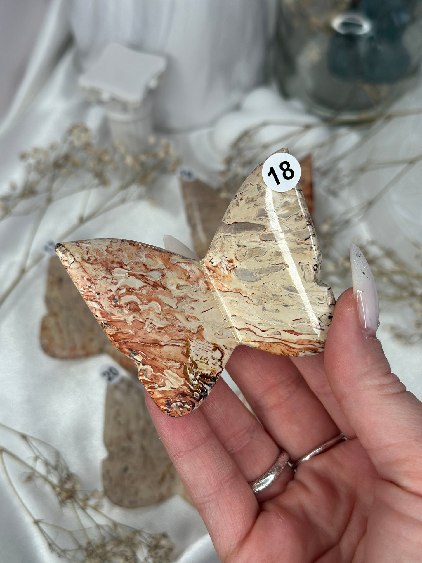 Papillons 3D - Racine de palmier rouge
