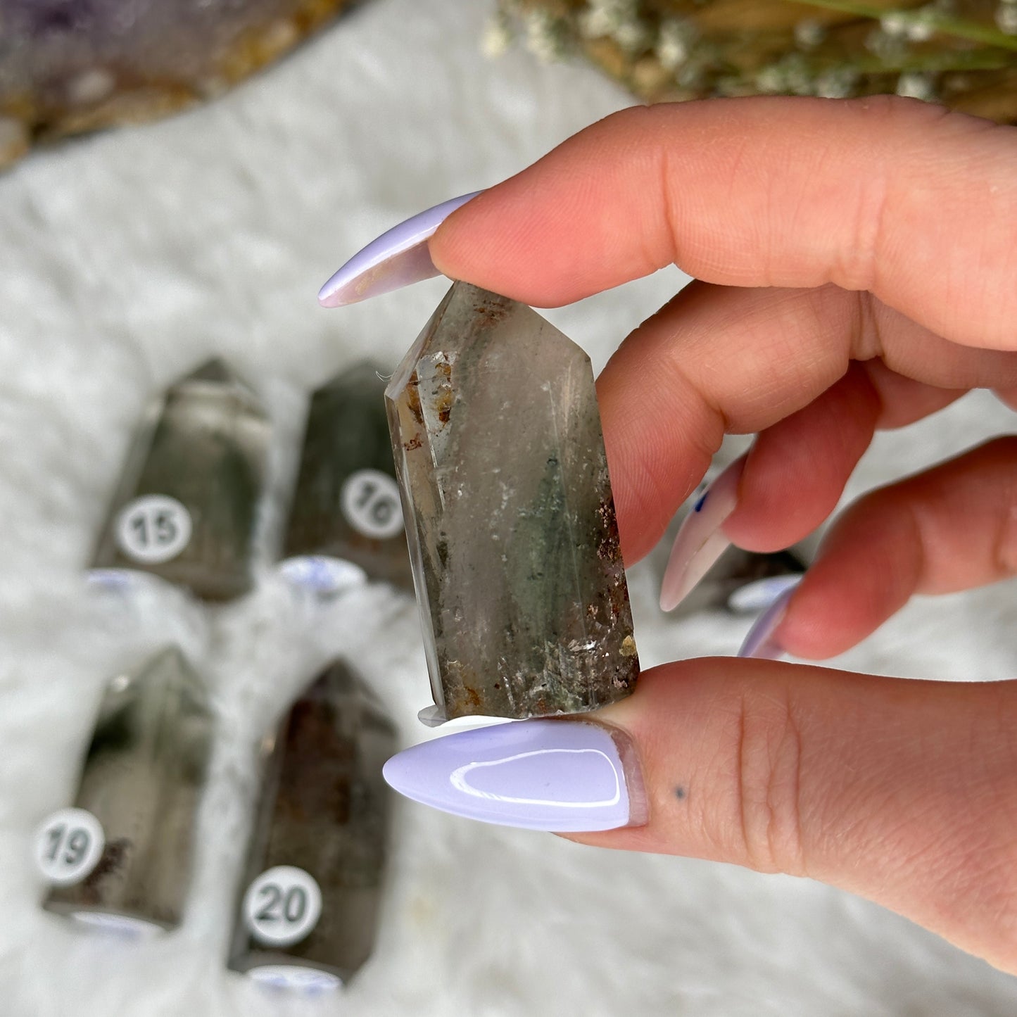 Pointes en quartz Jardin - Lodolite