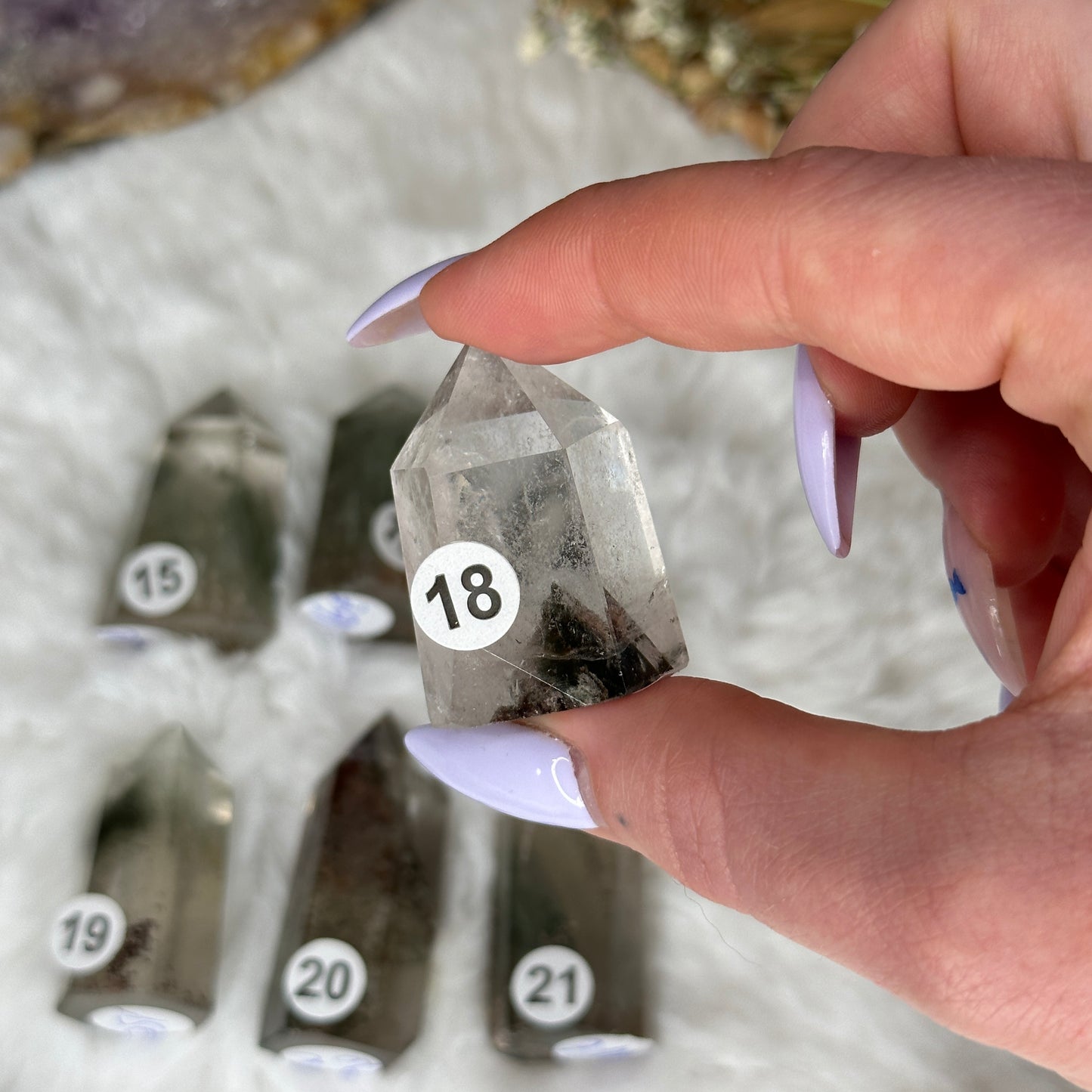 Pointes en quartz Jardin - Lodolite
