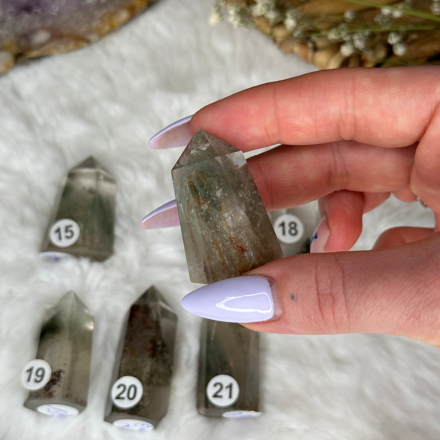 Pointes en quartz Jardin - Lodolite