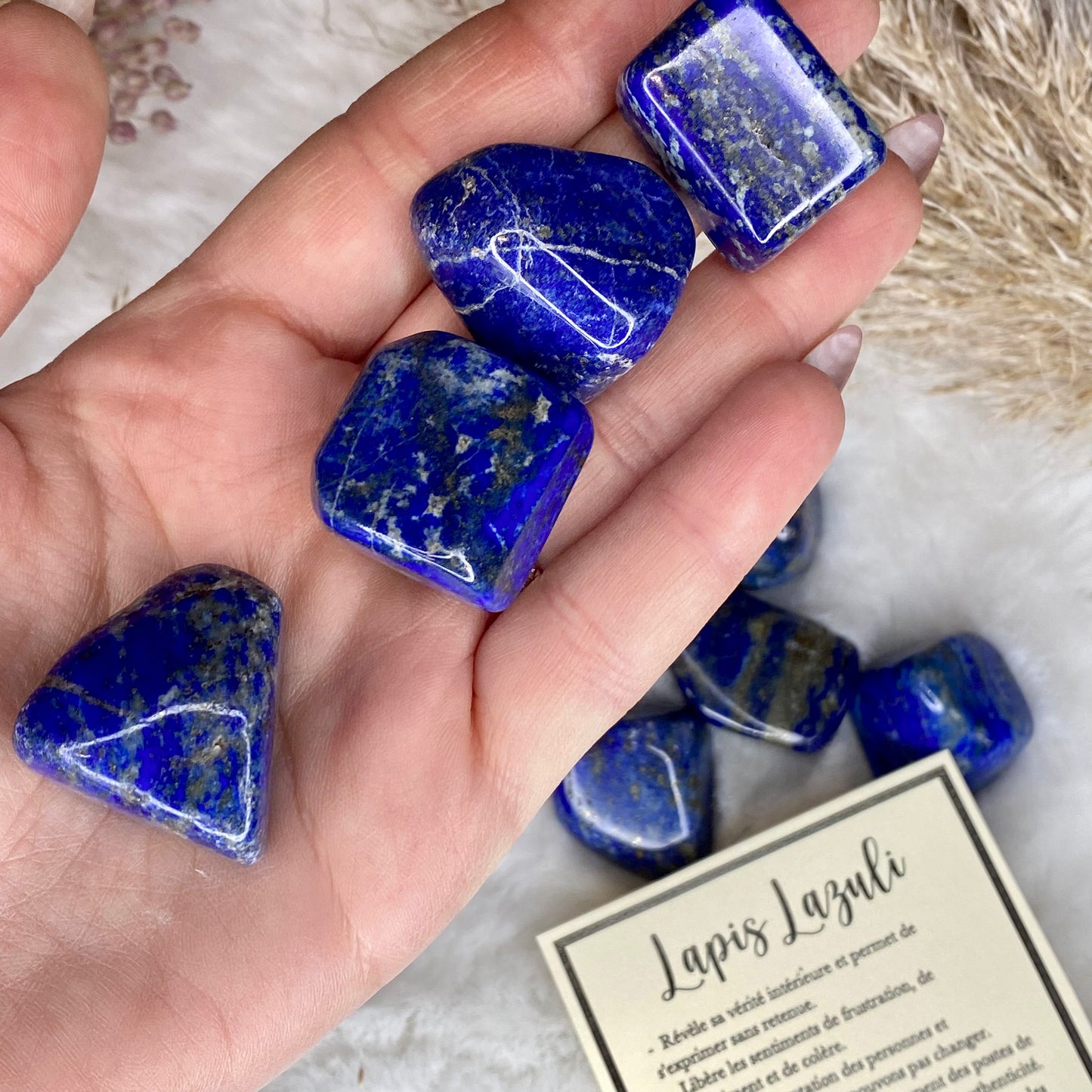 Pierres roulées en Lapis Lazuli
