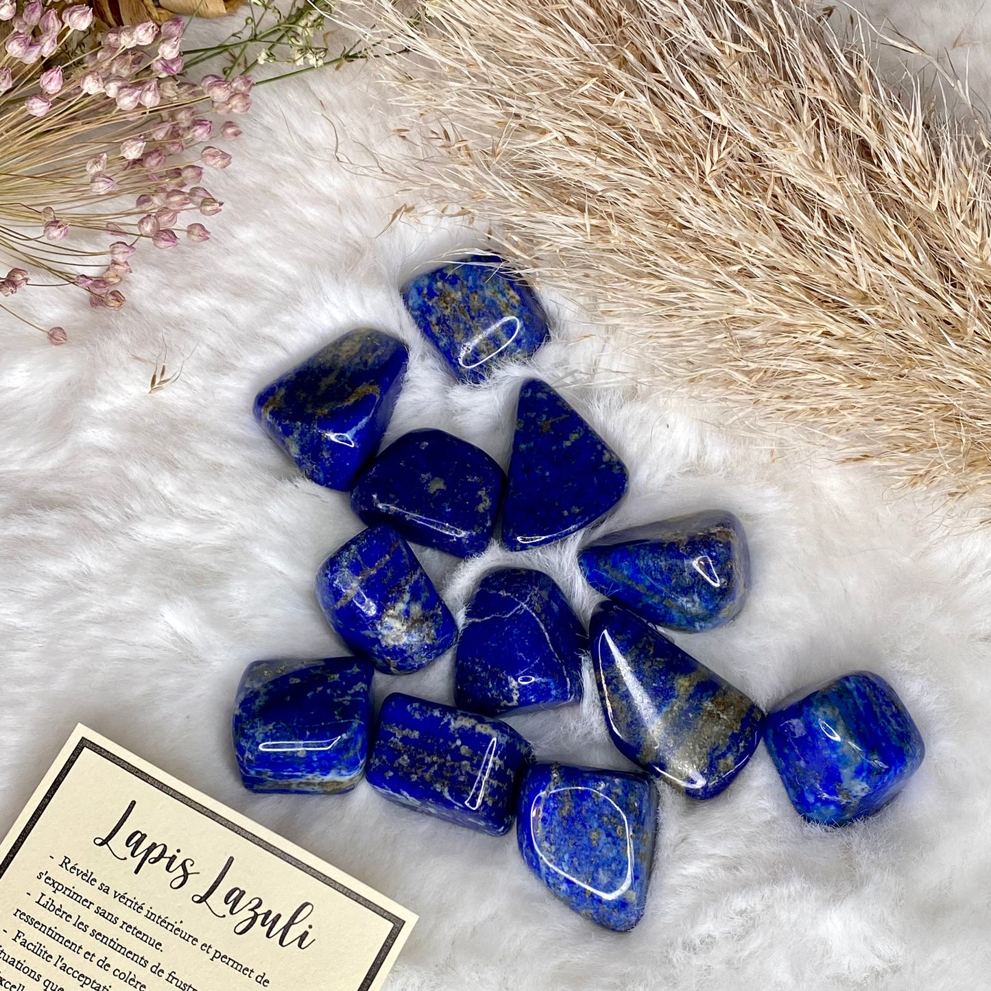Pierres roulées en Lapis Lazuli