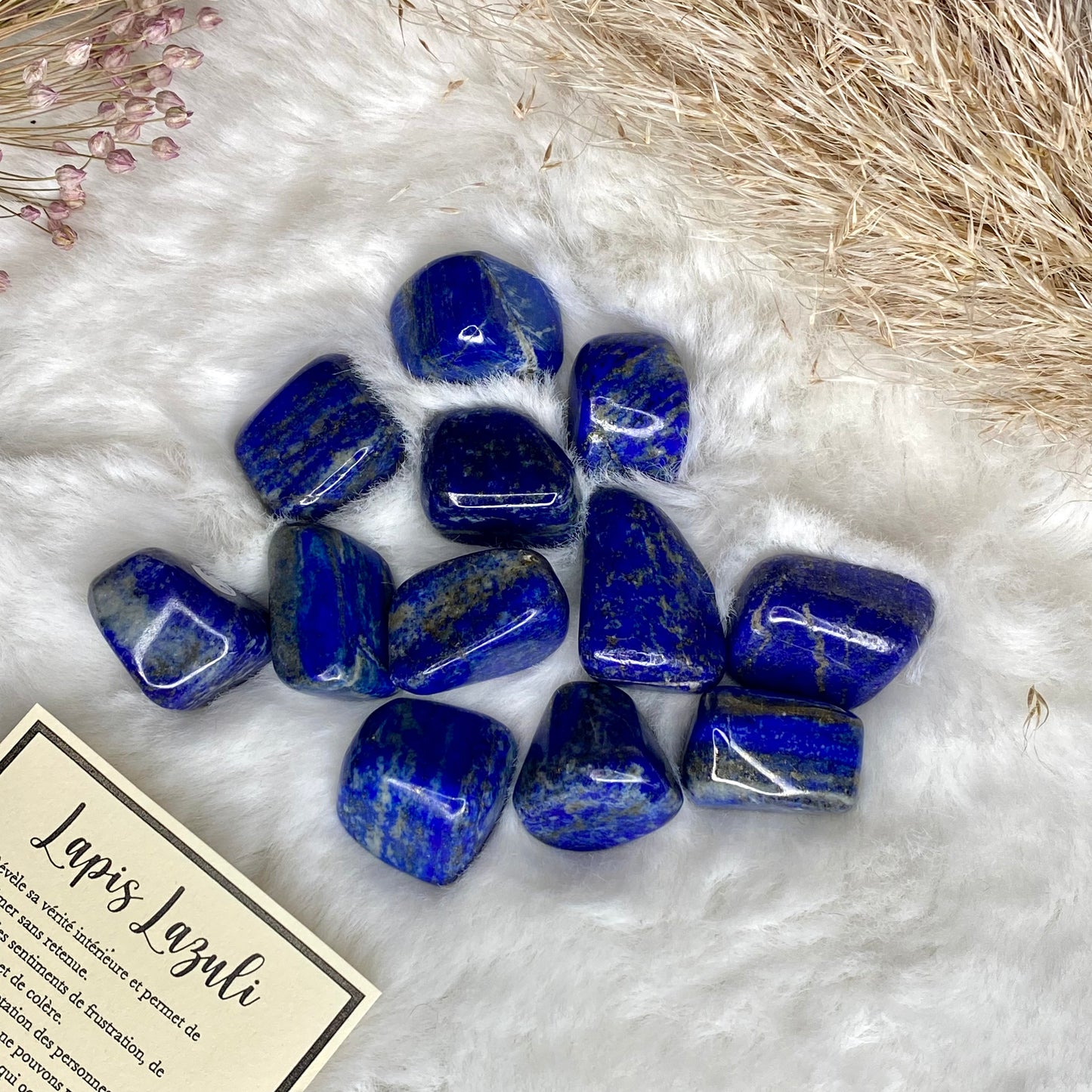 Pierres roulées en Lapis Lazuli