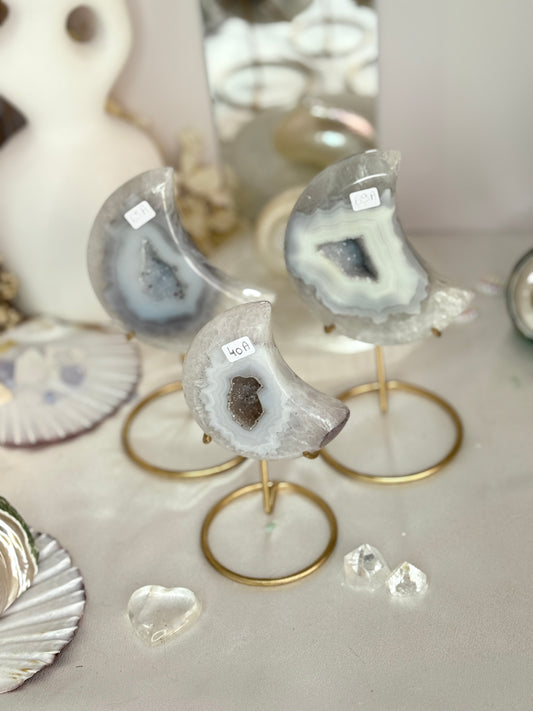 Lunes Agate sur socle - Brésil