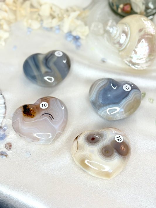 Cœurs en agate - Madagascar