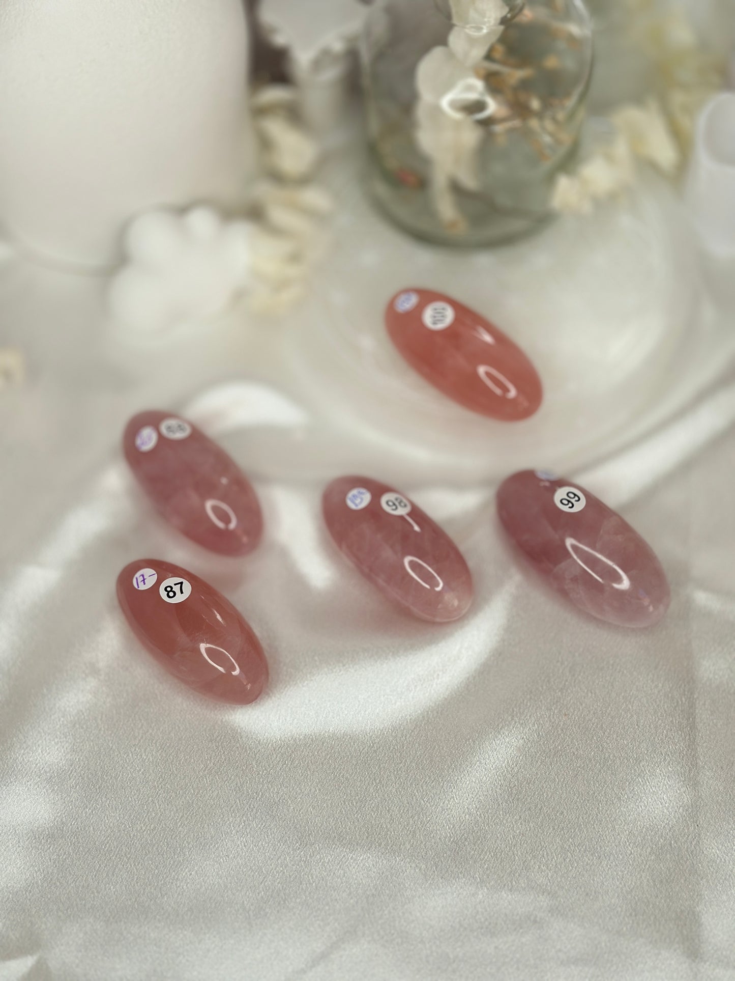 Shiva Lingam - quartz rose