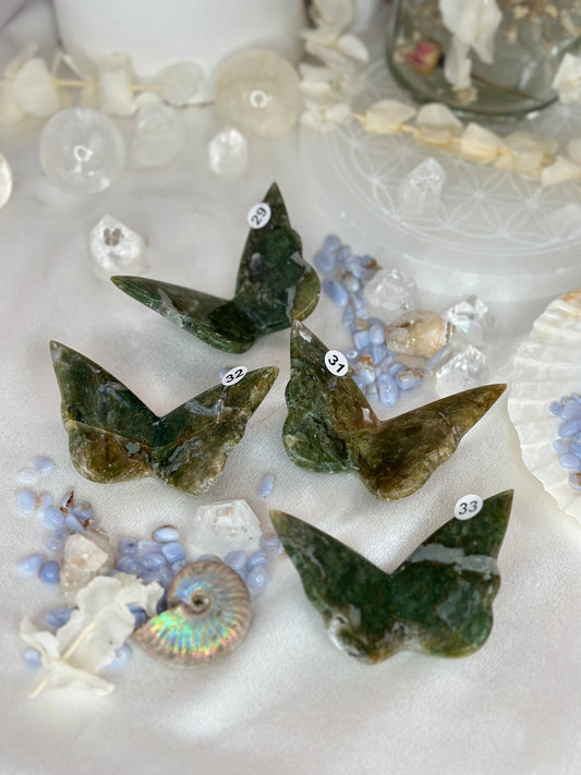 Papillons 3D - agate mousse
