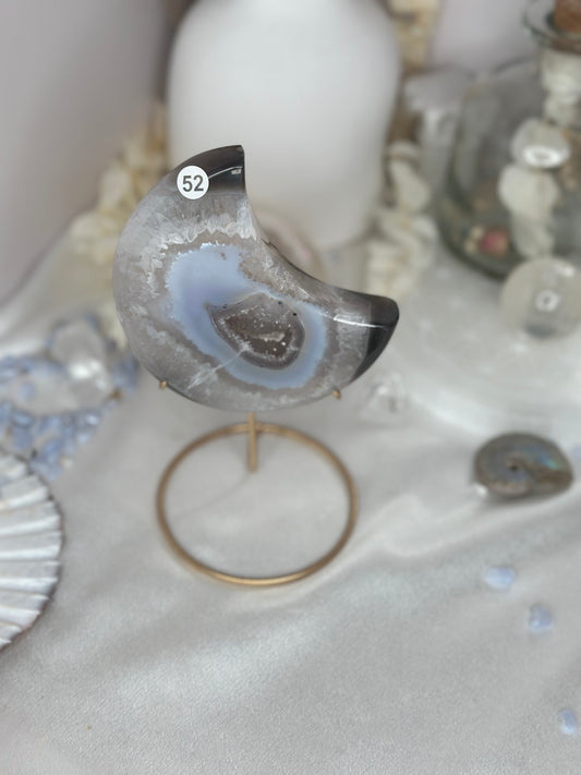 Lune - agate cristallisée