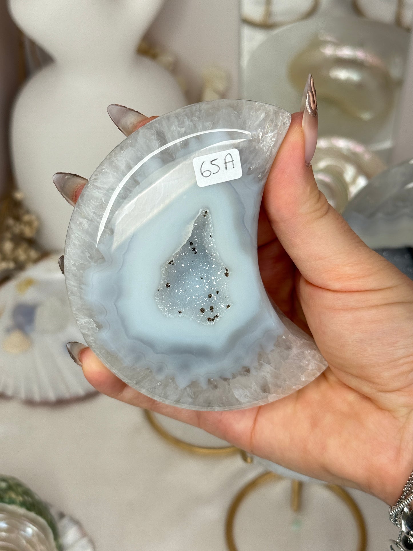 Lunes Agate sur socle - Brésil