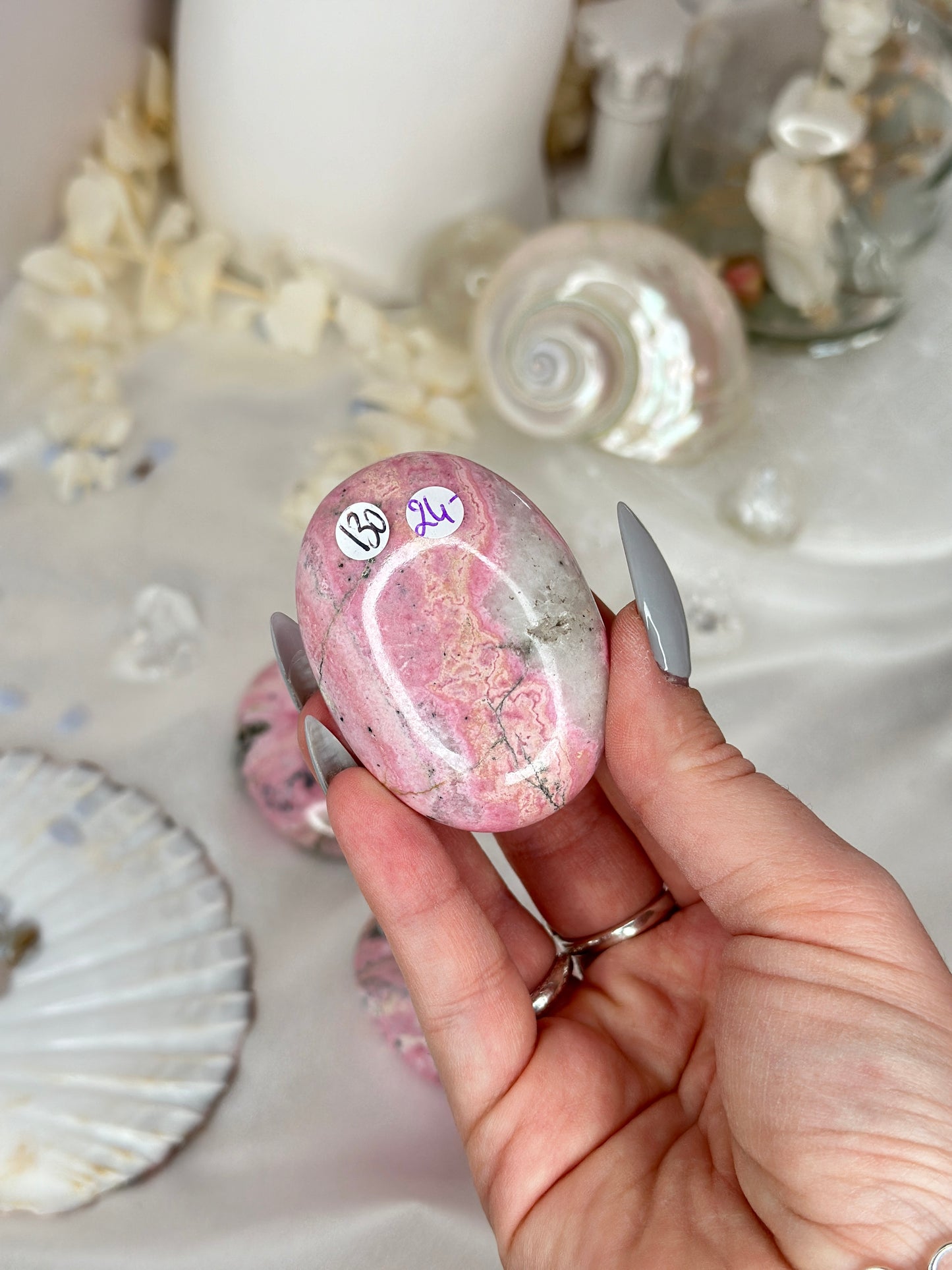 Galets Rhodonite du Pérou