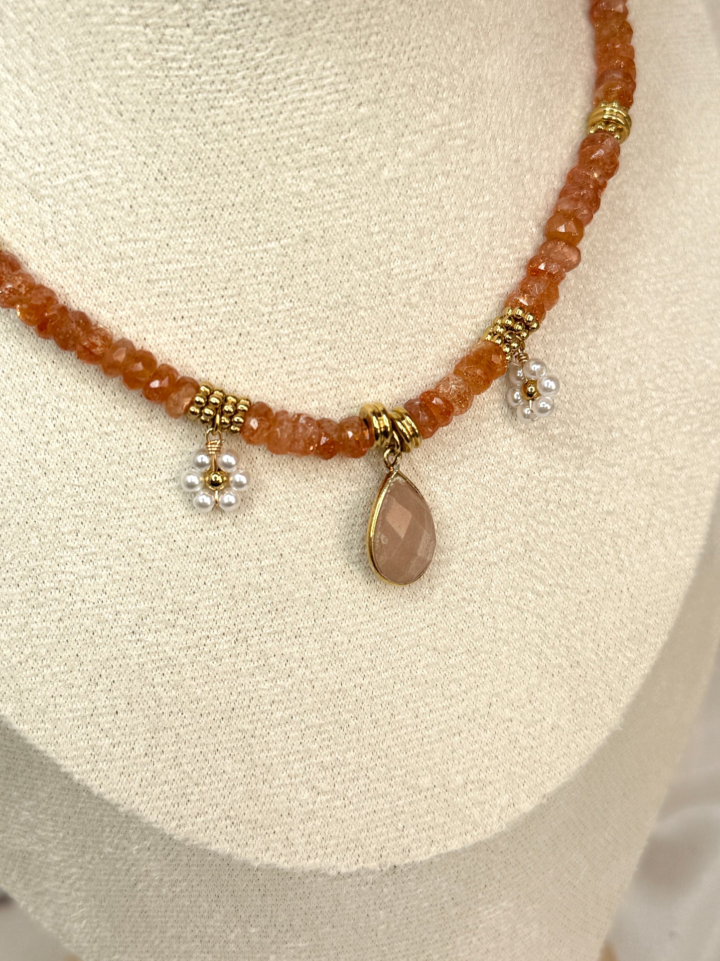 Collier Kristal Ame©️ - Pierre de Soleil et Pierre de Lune
