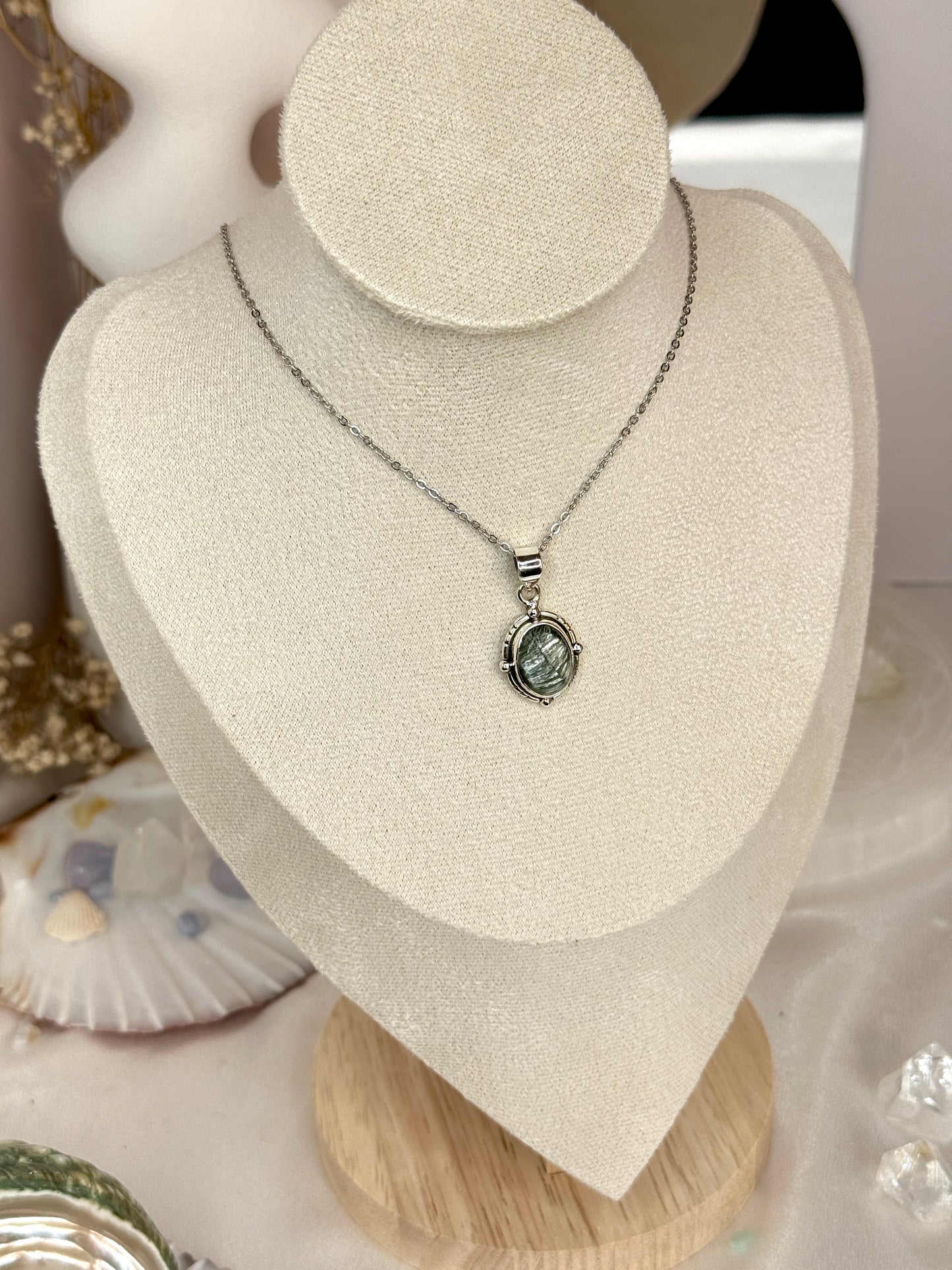 Pendentif Séraphinite - argent 925