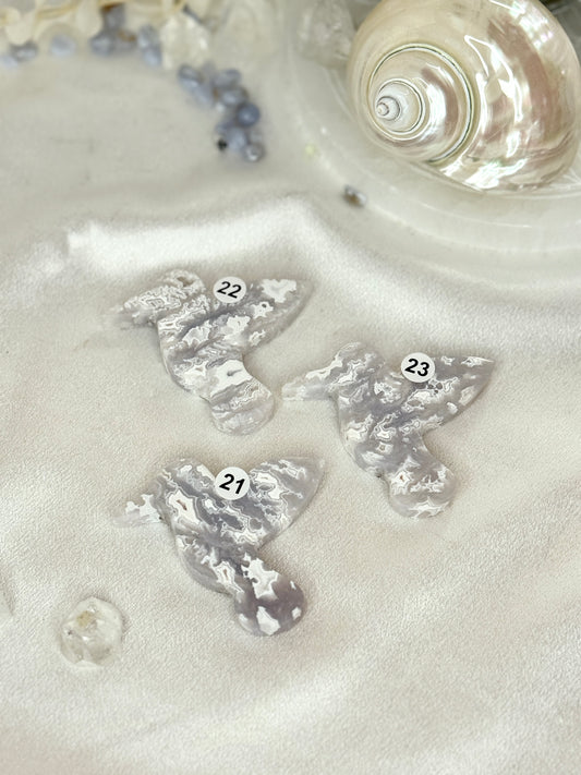 Colibris - Agate blanche
