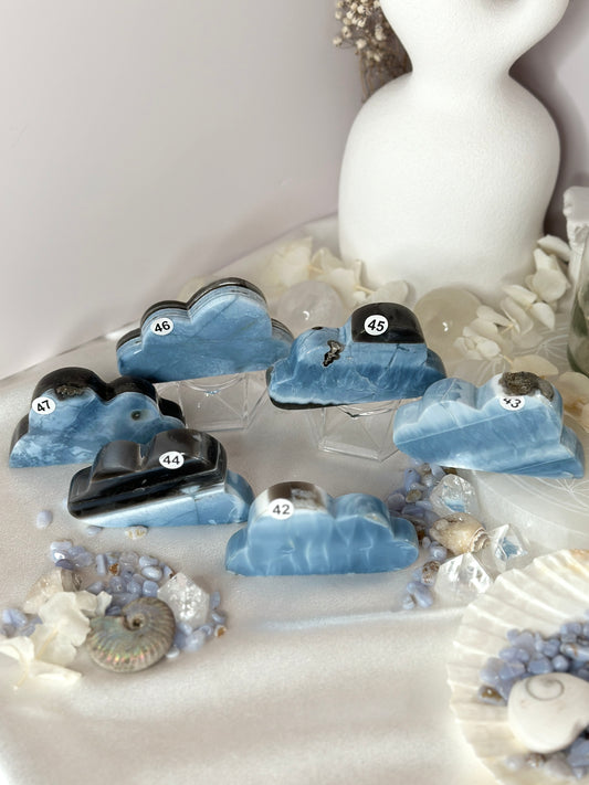 Nuages - Opale bleue RARE